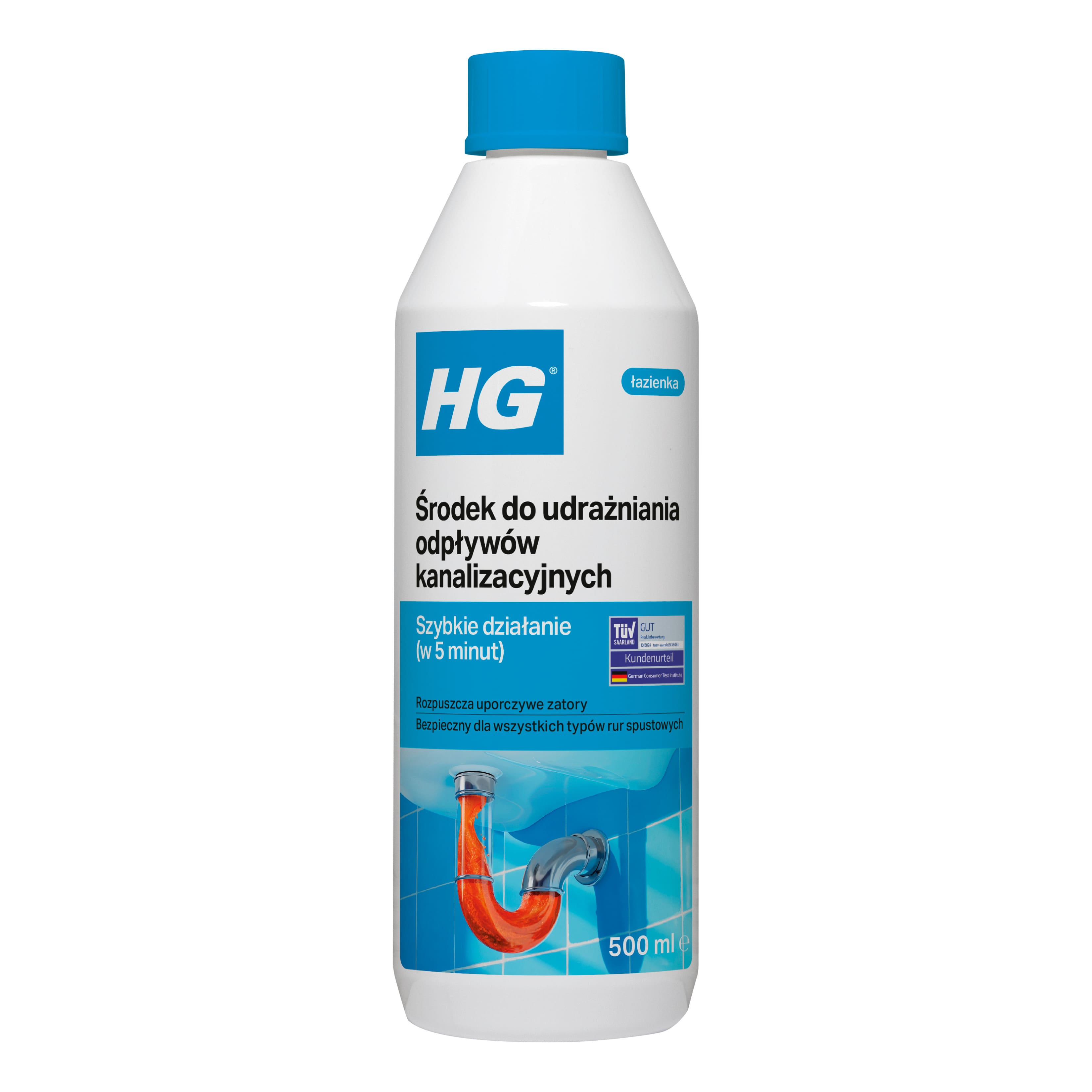 HG Środek do udrażniania odpływów kanalizacyjnych 500 ml