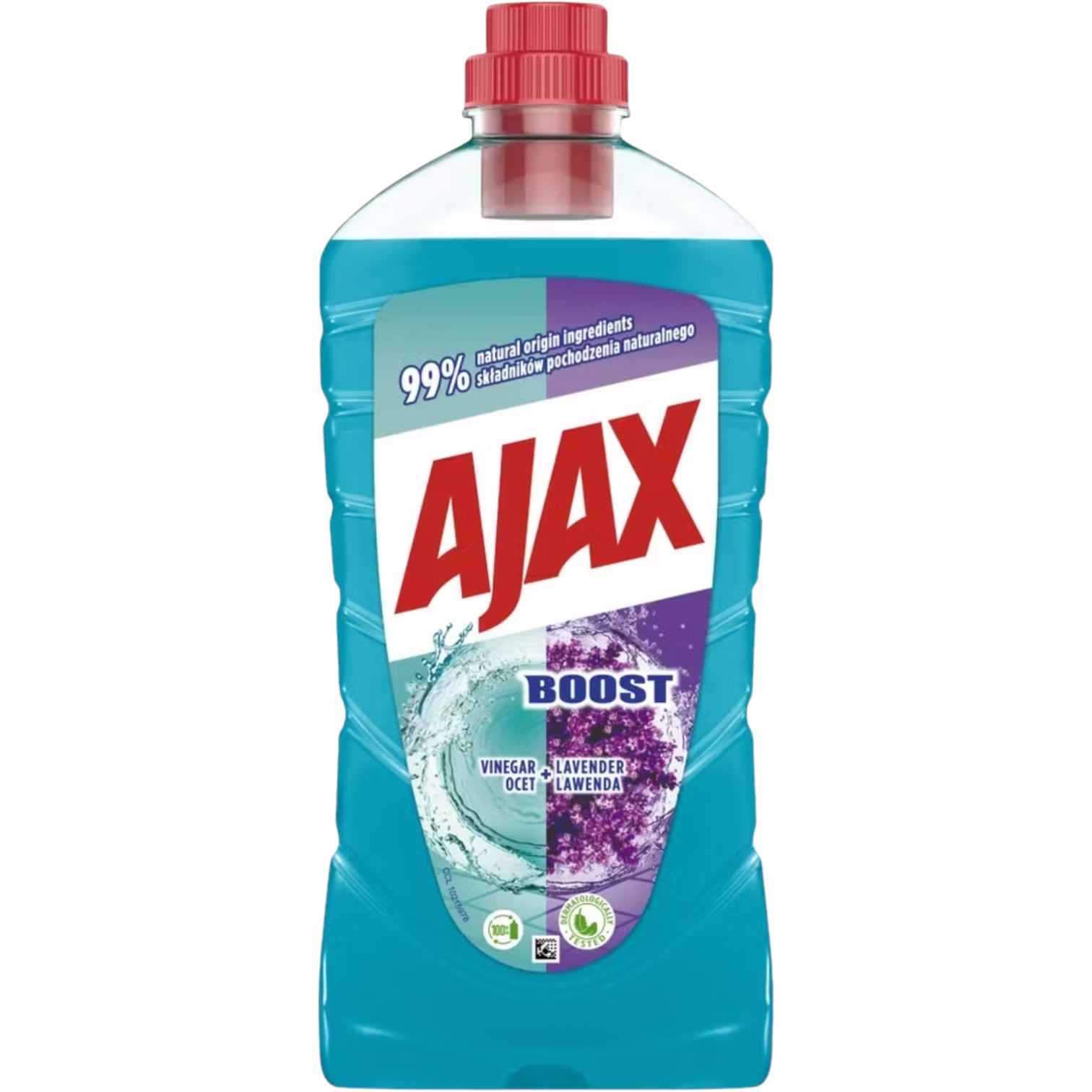 Ajax Boost Płyn uniwersalny, Ocet+Lawenda, 1 L 