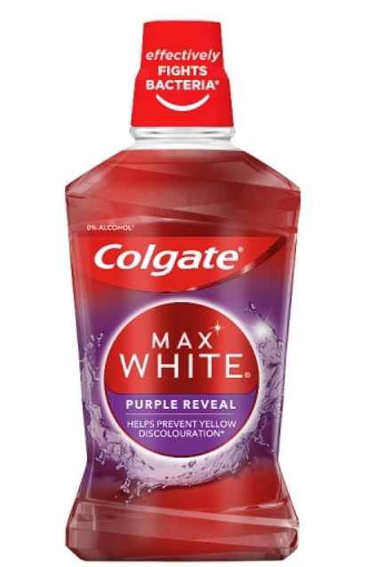 Colgate Płyn do płukania jamy ustnej Max White Purple Reveal 