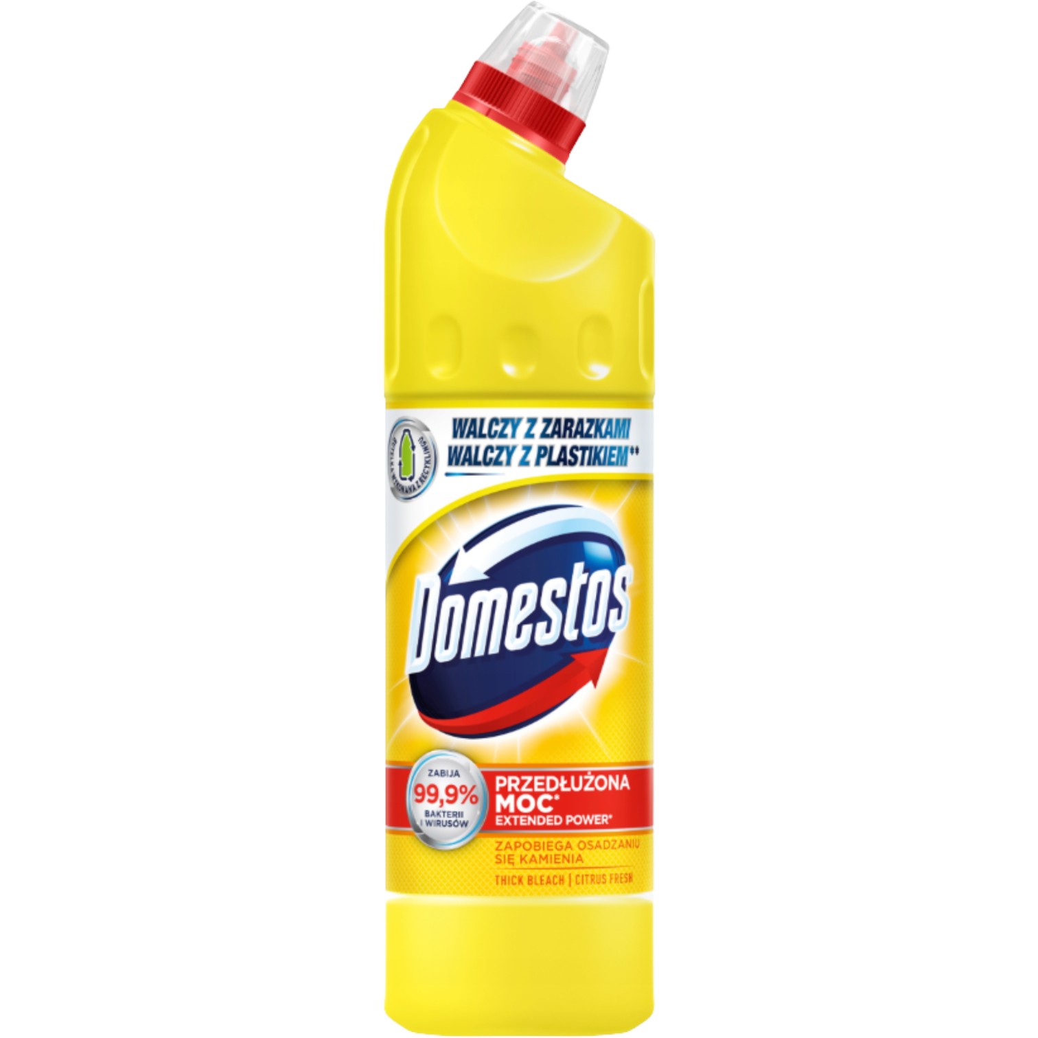 Domestos Żółty Płyn do toalet, 750 ml 