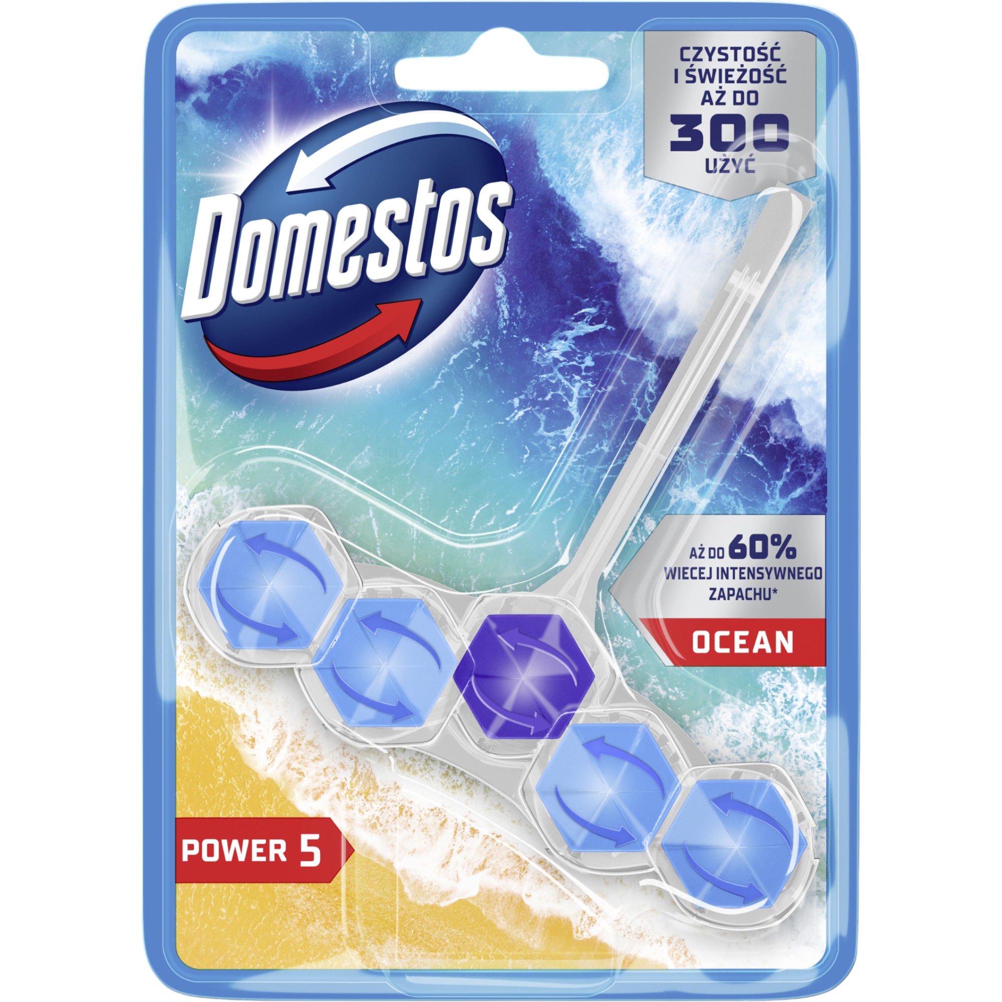 Domestos Power5 Ocean Kostka do toalet, 50 g
