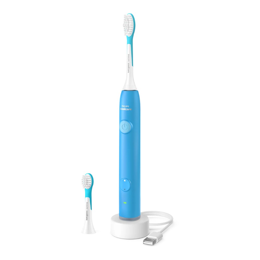 Philips Sonicare For Kids Szczoteczka soniczna HX6600/12 niebieska, 1 szt. + naklejki
