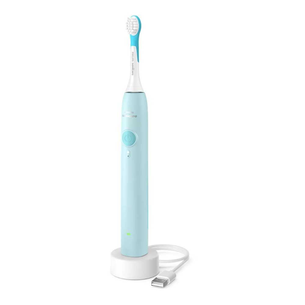 Philips Sonicare For Kids Szczoteczka soniczna HX6500/03 jasnoniebieska, 1 szt. + naklejki
