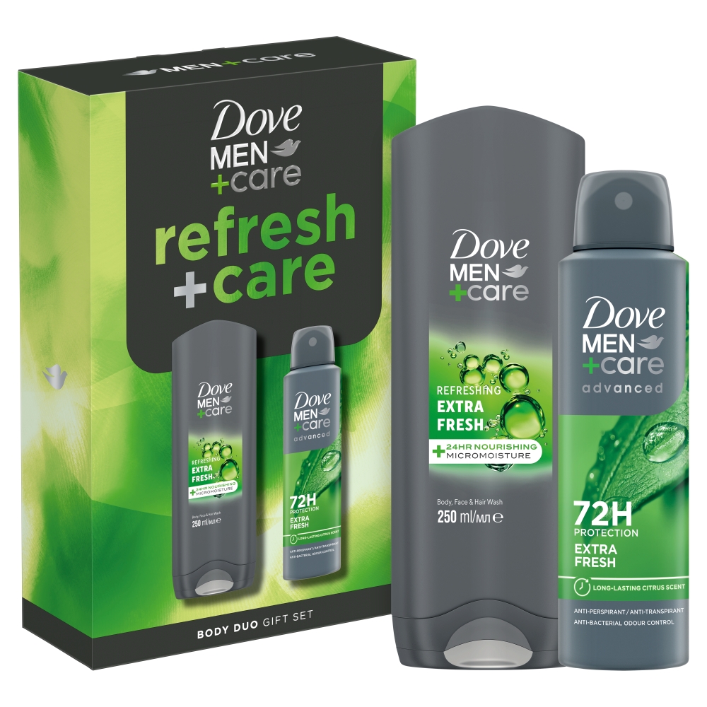 Dove set Men+Care Extra Fresh: Gel doccia + Antitraspirante