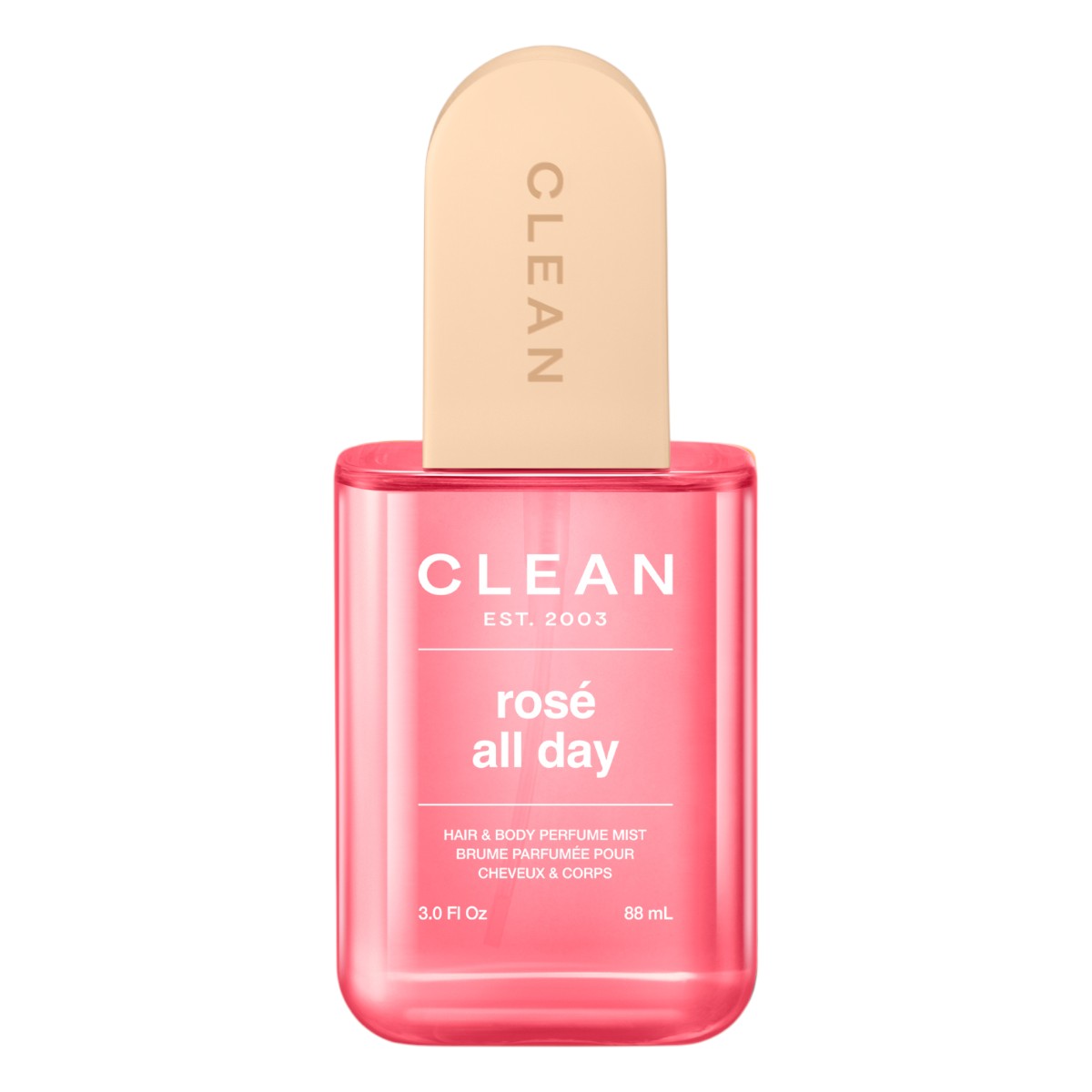 Clean Rose All Day Mgiełka do ciała, 88 ml