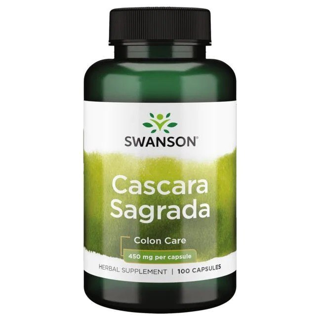 Swanson Cascara Sagrada 450 mg Kapsułki, 100 szt.