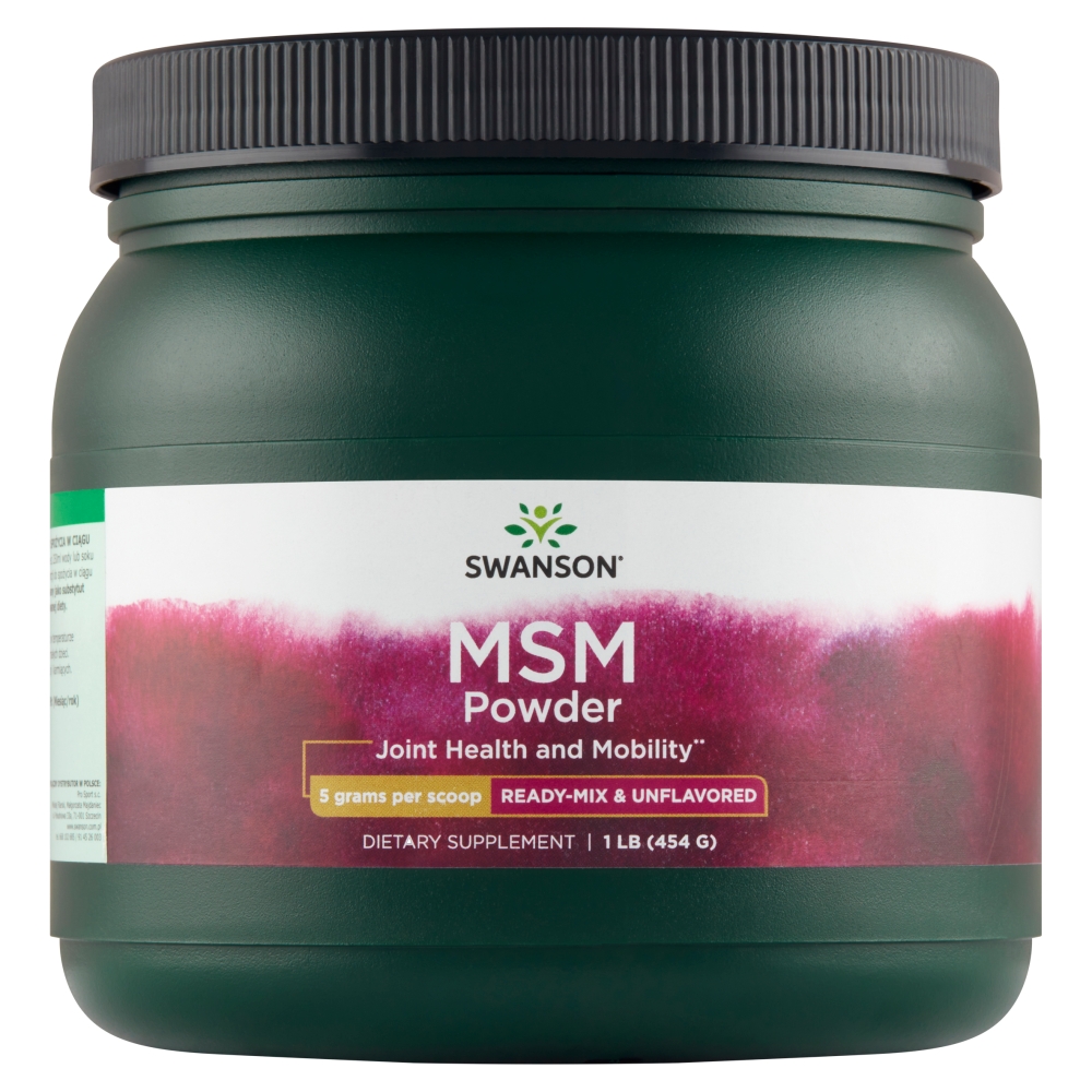 Swanson MSM Proszek do rozpuszczania, 454 g
