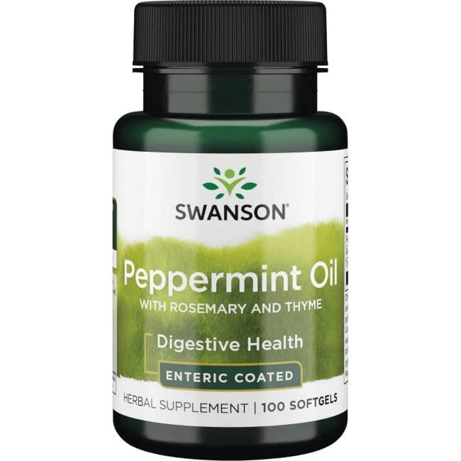 Swanson Peppermint Oil Combination Kapsułki, 100 szt.