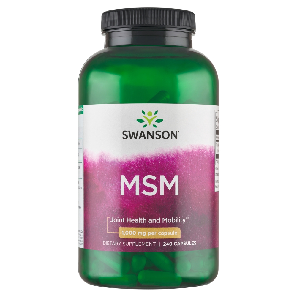 Swanson MSM 1000 mg Kapsułki, 240 szt.