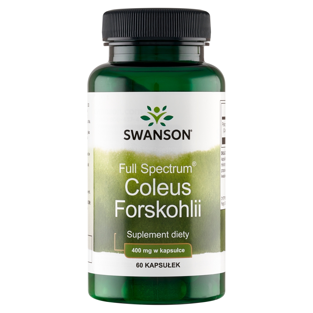 Swanson Full Spectrum Coleus Forskohlii 400 mg Kapsułki, 60 szt.
