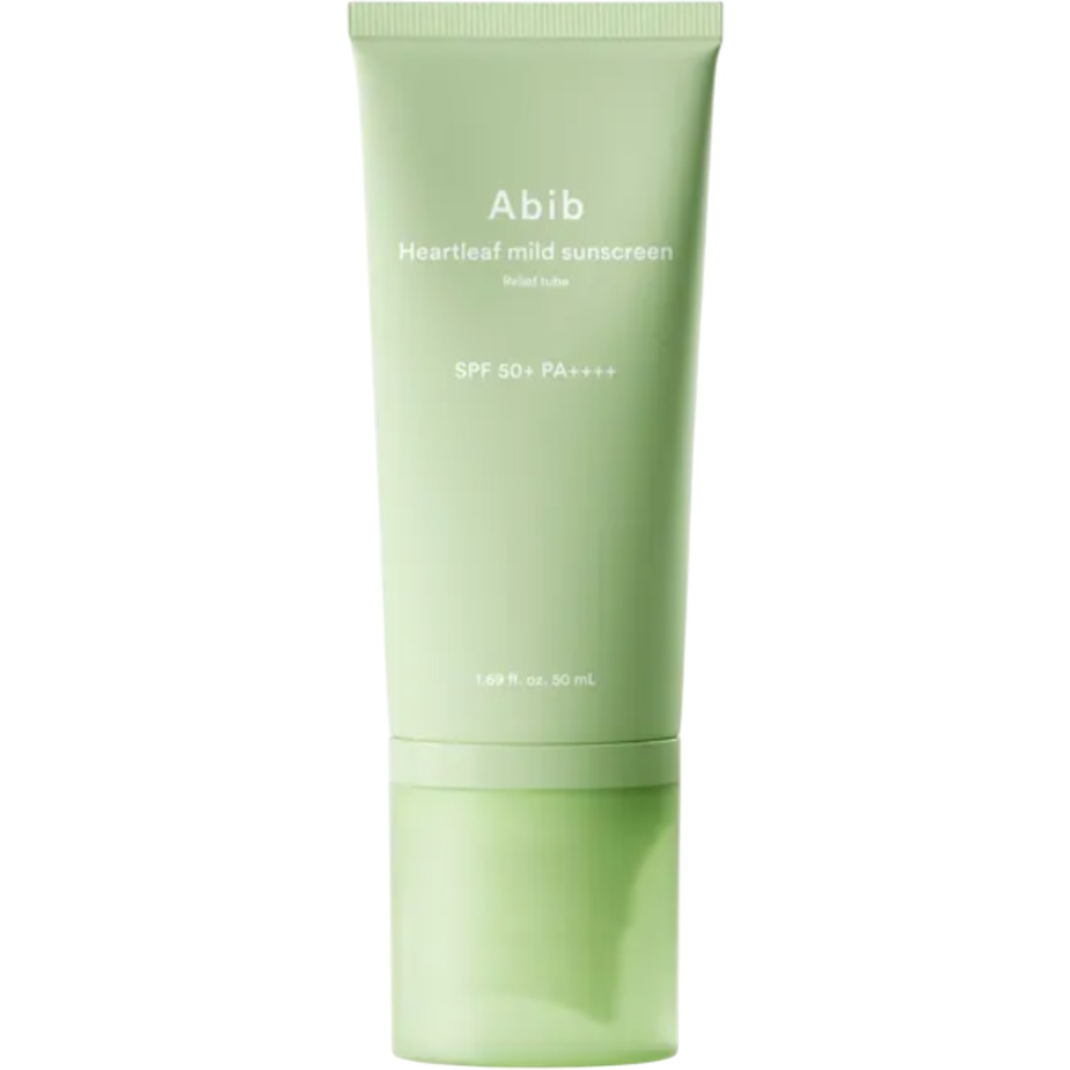 Abib Heartleaf Mild Sunscreen, Krem przeciwsłoneczny dla wrażliwej skóry, SPF 50+ PA++++,  Relief Tube