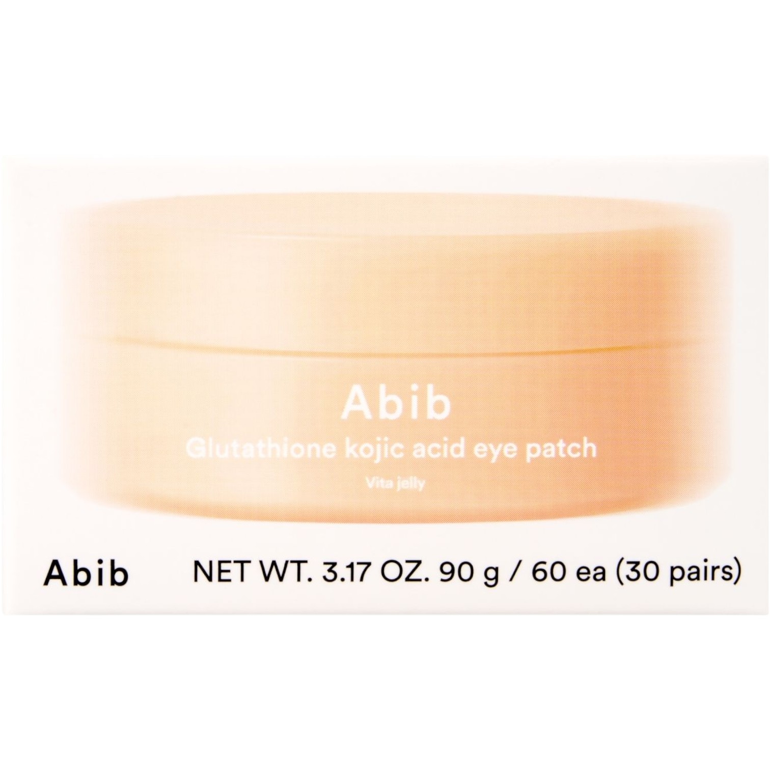 Abib Glutathione Kojic Acid Eye Patch Vita Jelly, Hydrożelowe płatki pod oczy z glutationem i kwasem kojowym, 60 szt