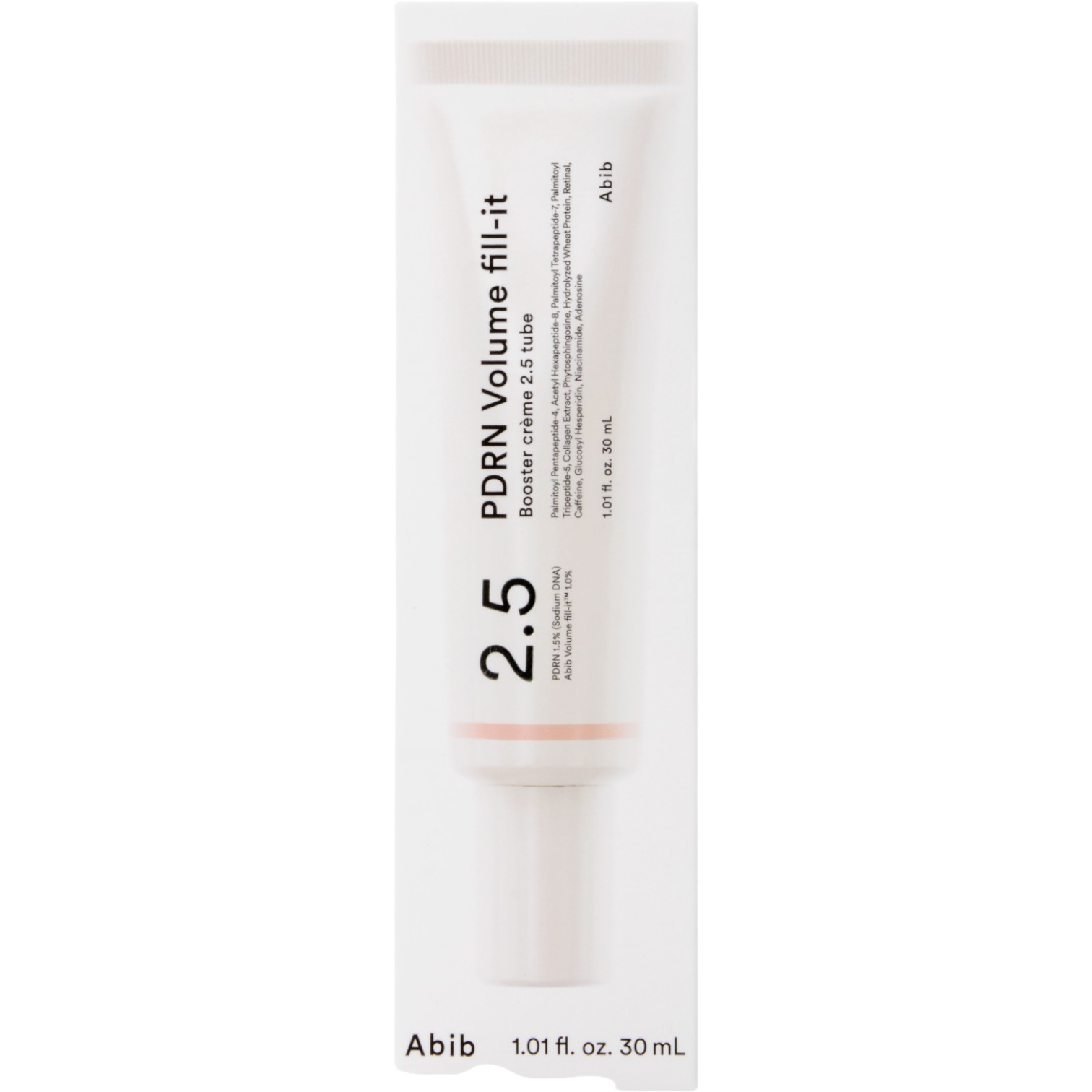 Abib PDRN Volume Fill-It Booster 2.5 Tube, Skoncentrowany krem do miejscowej pielęgnacji obszarów wymagających poprawy jędrności, 30 ml