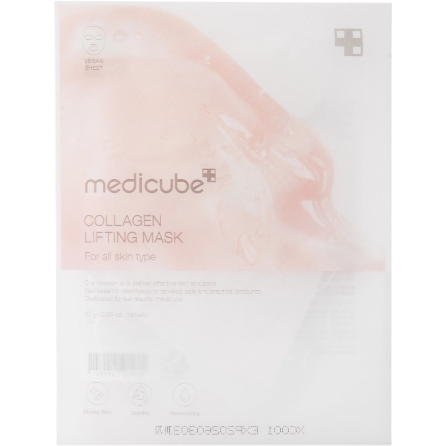 Medicube Collagen Lifting, Intensywnie ujędrniająca maska w płachcie do twarzy
