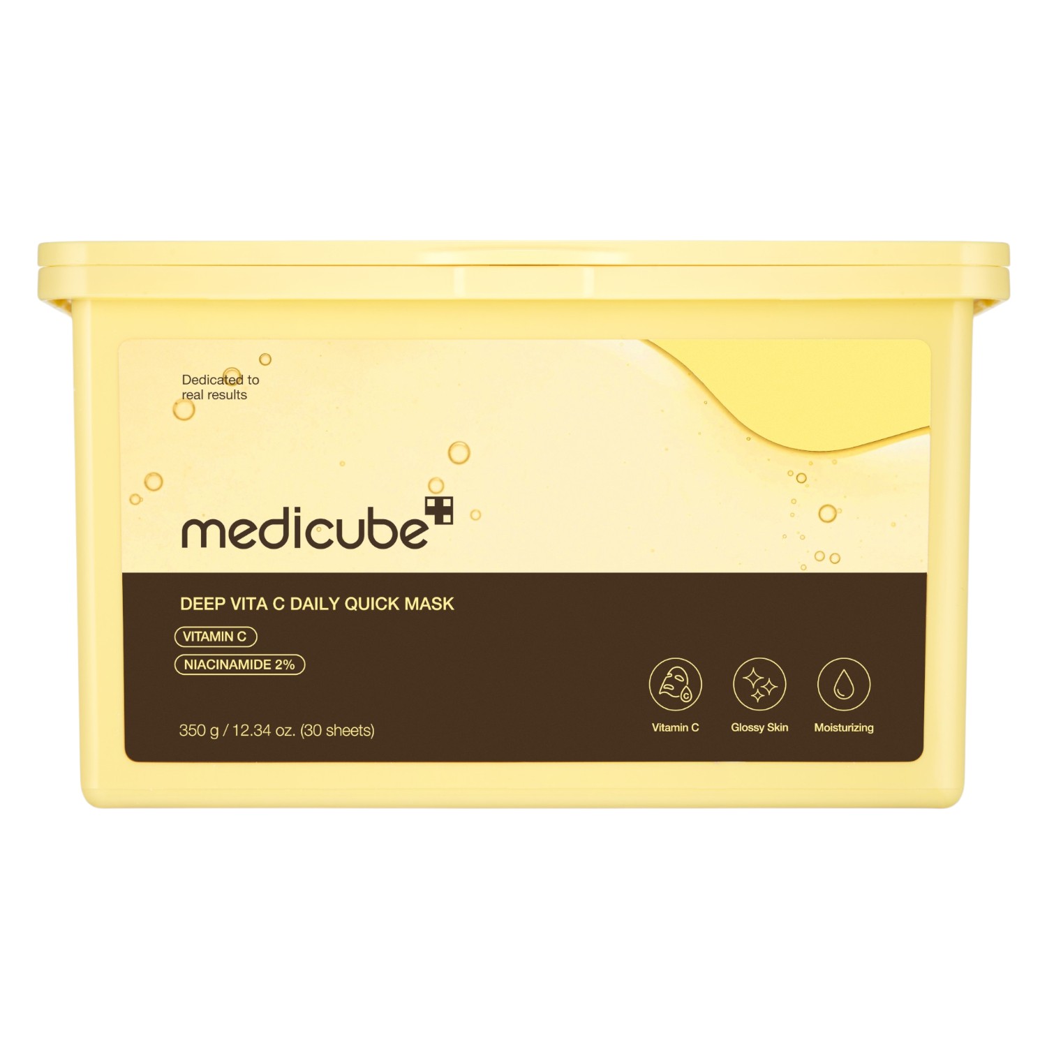 Medicube Deep Vita C Daily Quick Mask, Maska do twarzy z witaminą C, 30 szt