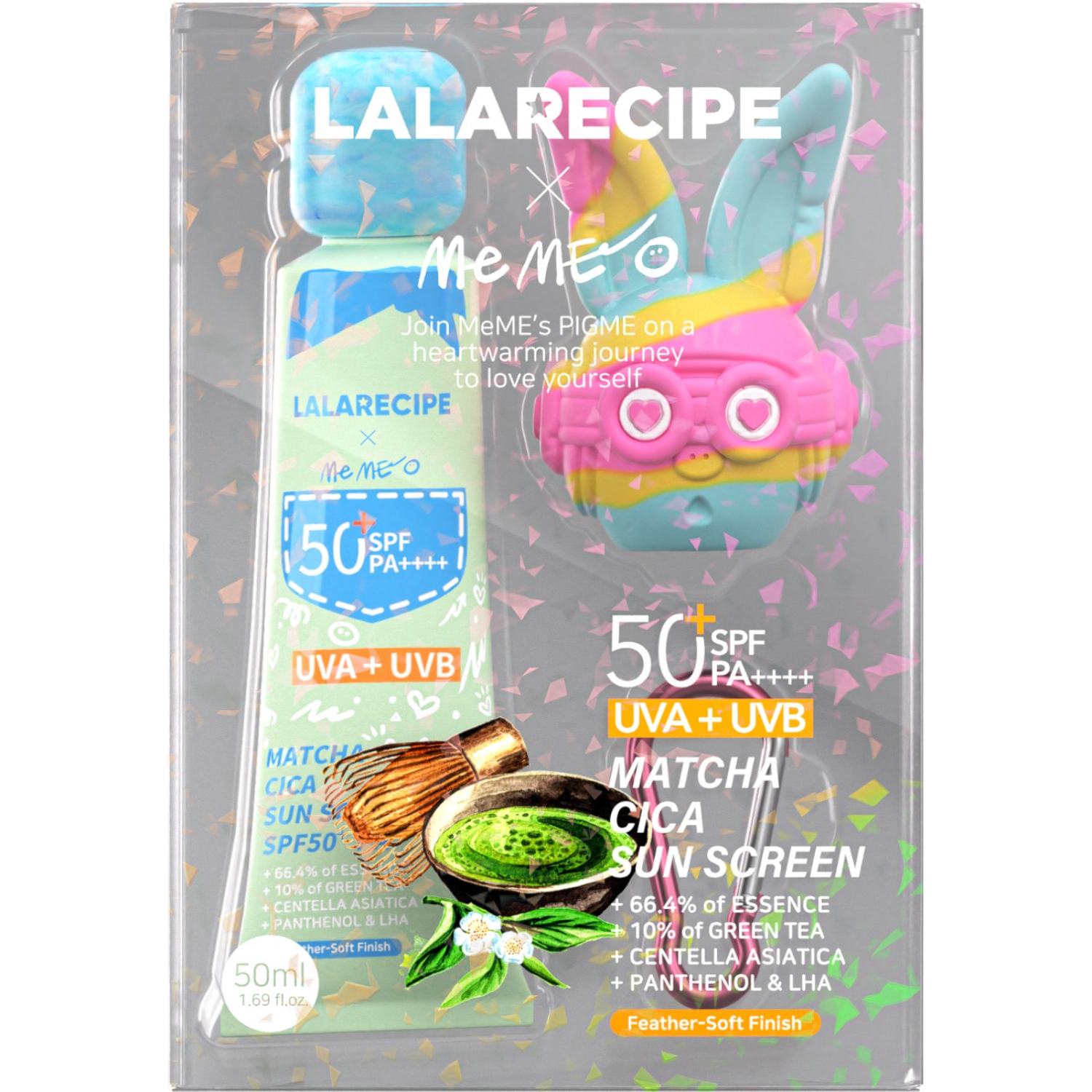 LalaRecipe Matcha Cica Sun Cream Łagodzący krem przeciwsłoneczny, SPF50+ PA++++