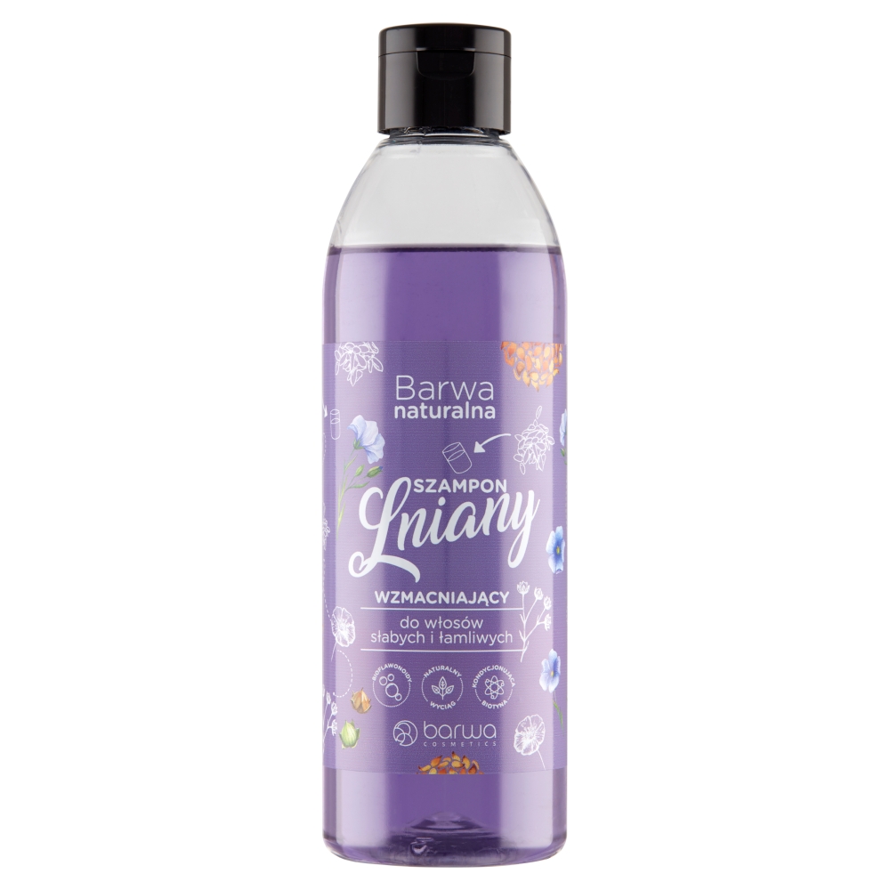 Barwa Naturalna Lniany Szampon do włosów