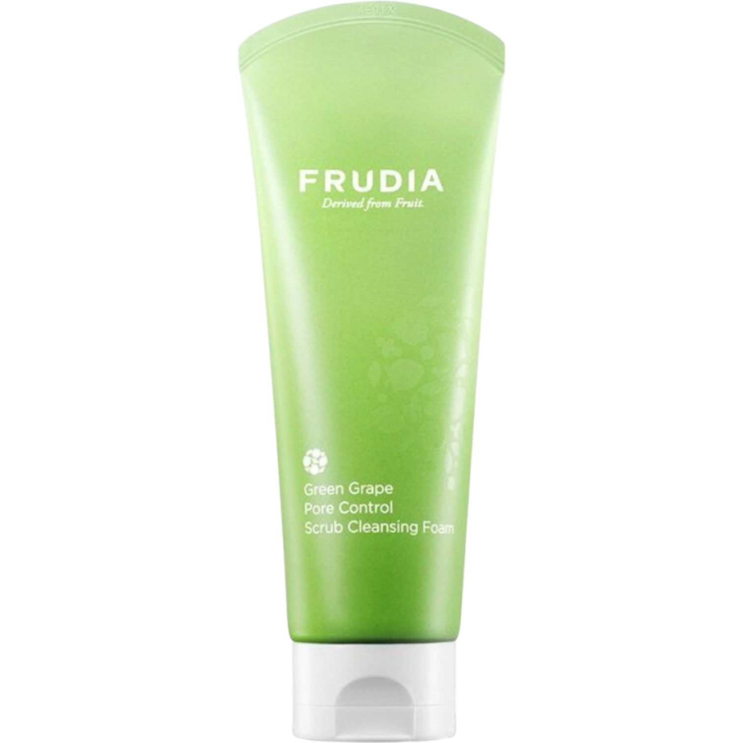Frudia Green Grape Pore Control Scrub Cleansing Foam, Schiuma Esfoliante Rinfrescante per Pelle Grassa