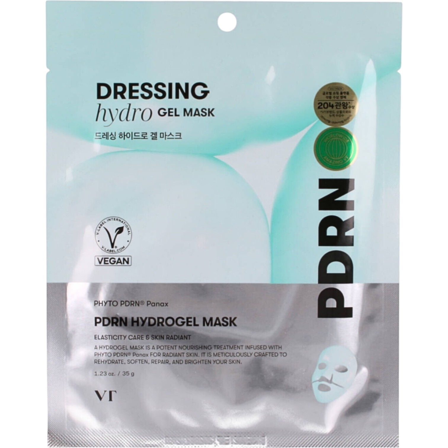 VT Cosmetics PDRN Hydrogel Mask, Regenerująca maska hydrożelowa do twarzy z PDRN