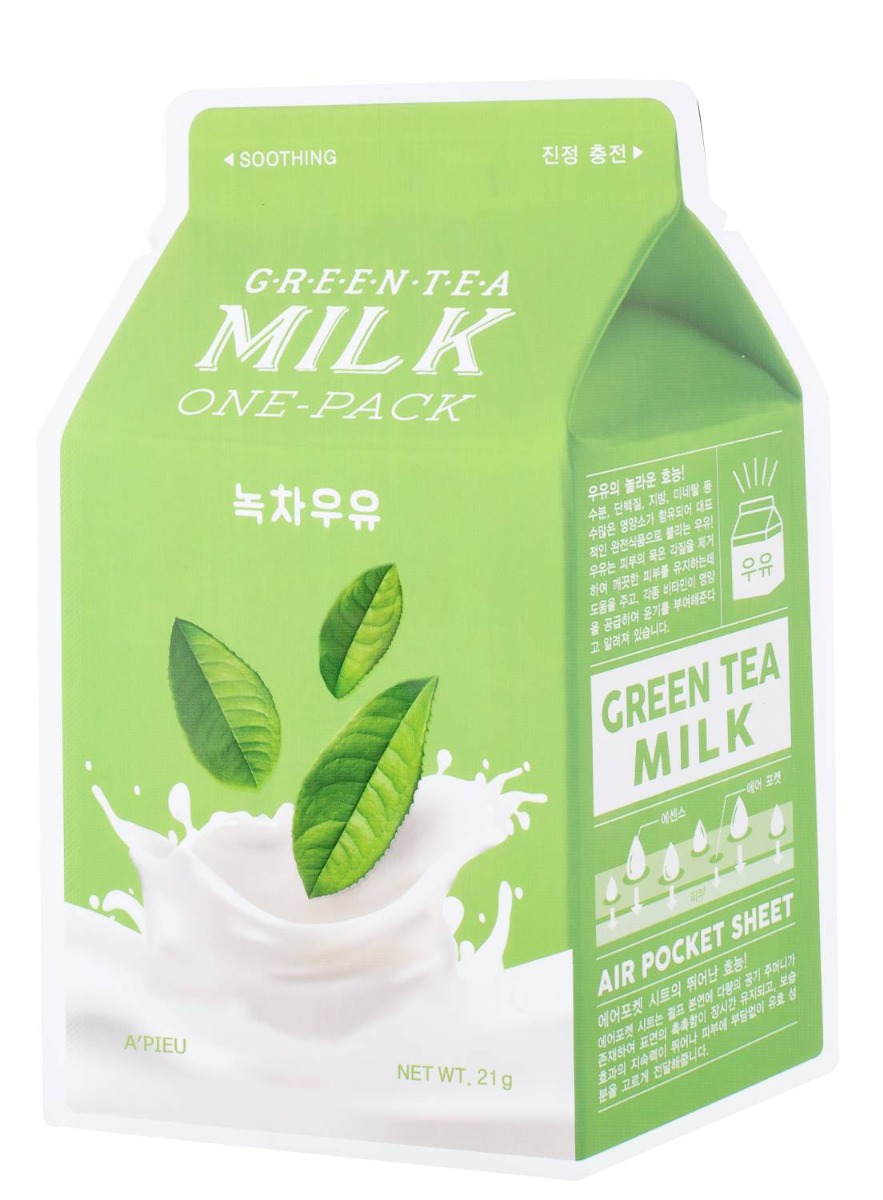 A'Pieu Green Tea Milk Maska w płachcie