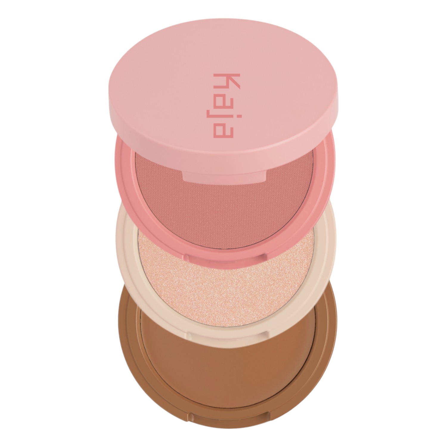 Kaja Play Bento Fard, illuminante e bronzer per il viso, 01 Butter Up