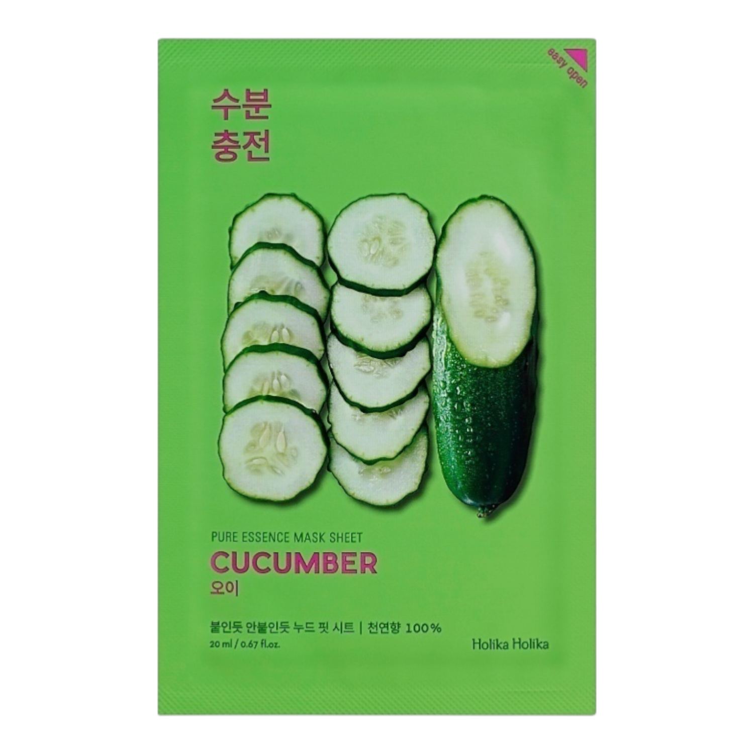 Holika Holika Pure Essence Mask Sheet Cucumber Maska do twarzy