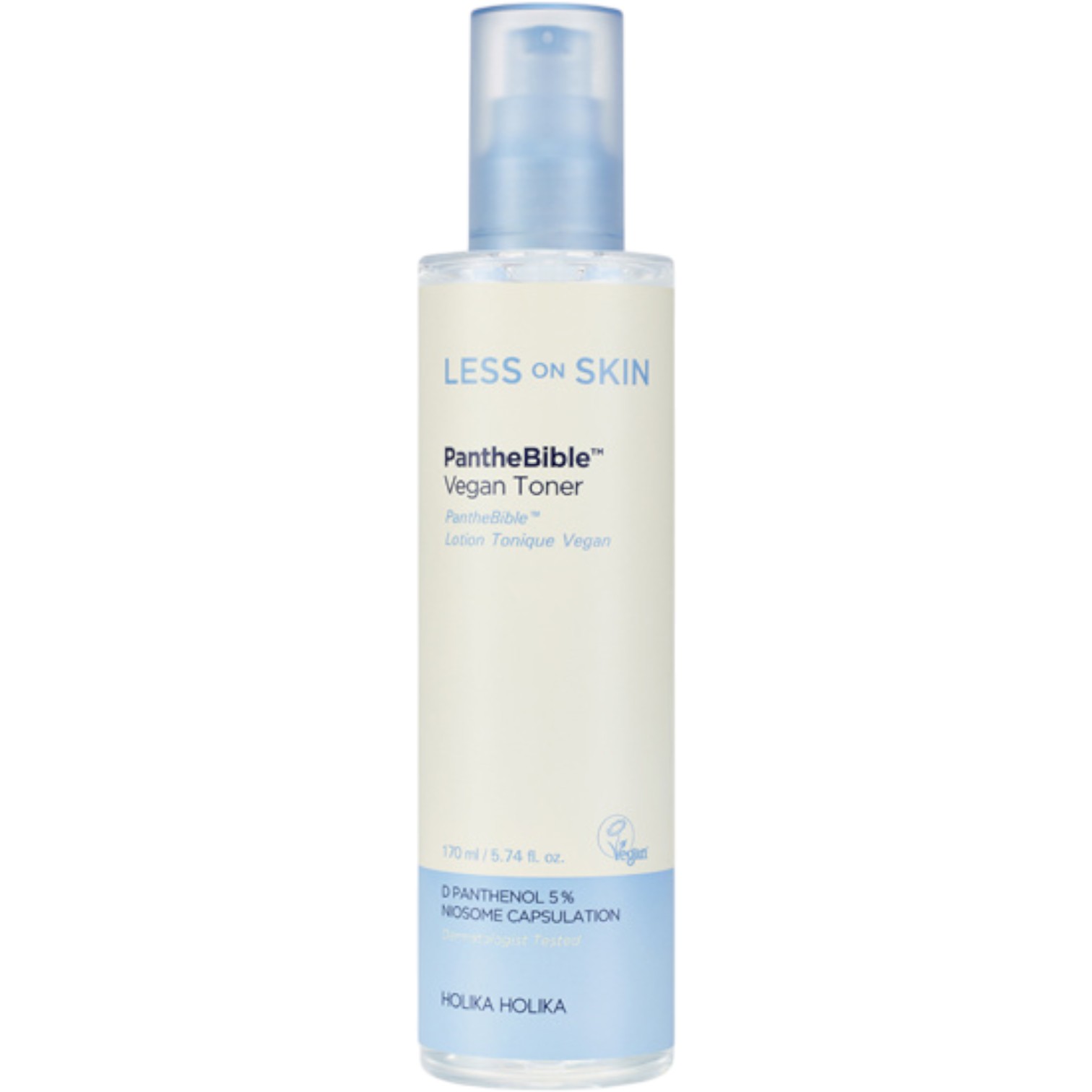 Holika Holika Less On Skin Panthebible Vegan Toner, Wegański tonik do twarzy, 170 ml