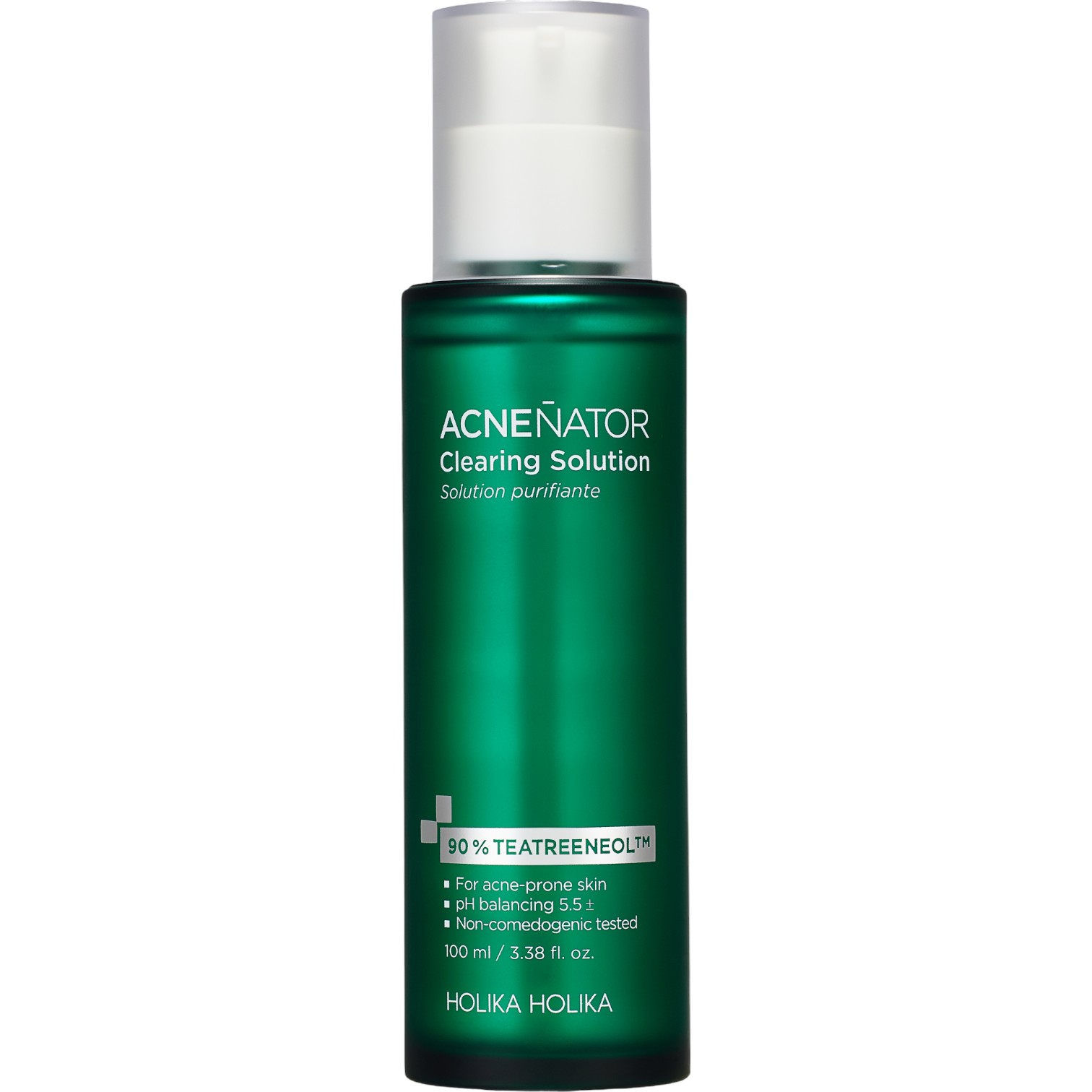 Holika Holika Acnenator Clearing Solution, Lekkie serum do twarzy przeznaczone do codziennej pielęgnacji skóry tłustej i mieszanej, 100 ml