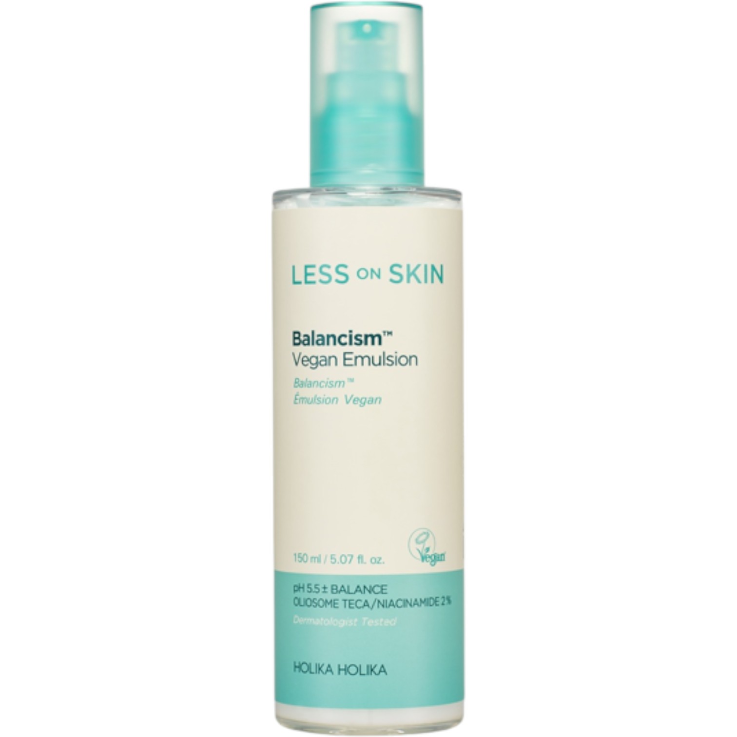 Holika Holika Less On Skin Balancism Vegan Emulsion, Wegańska emulsja do twarzy, 150 ml