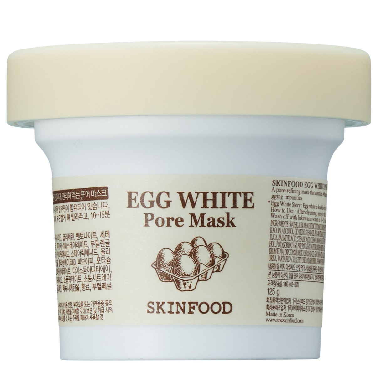 Skinfood Egg White Pore Mask 125g 125 g