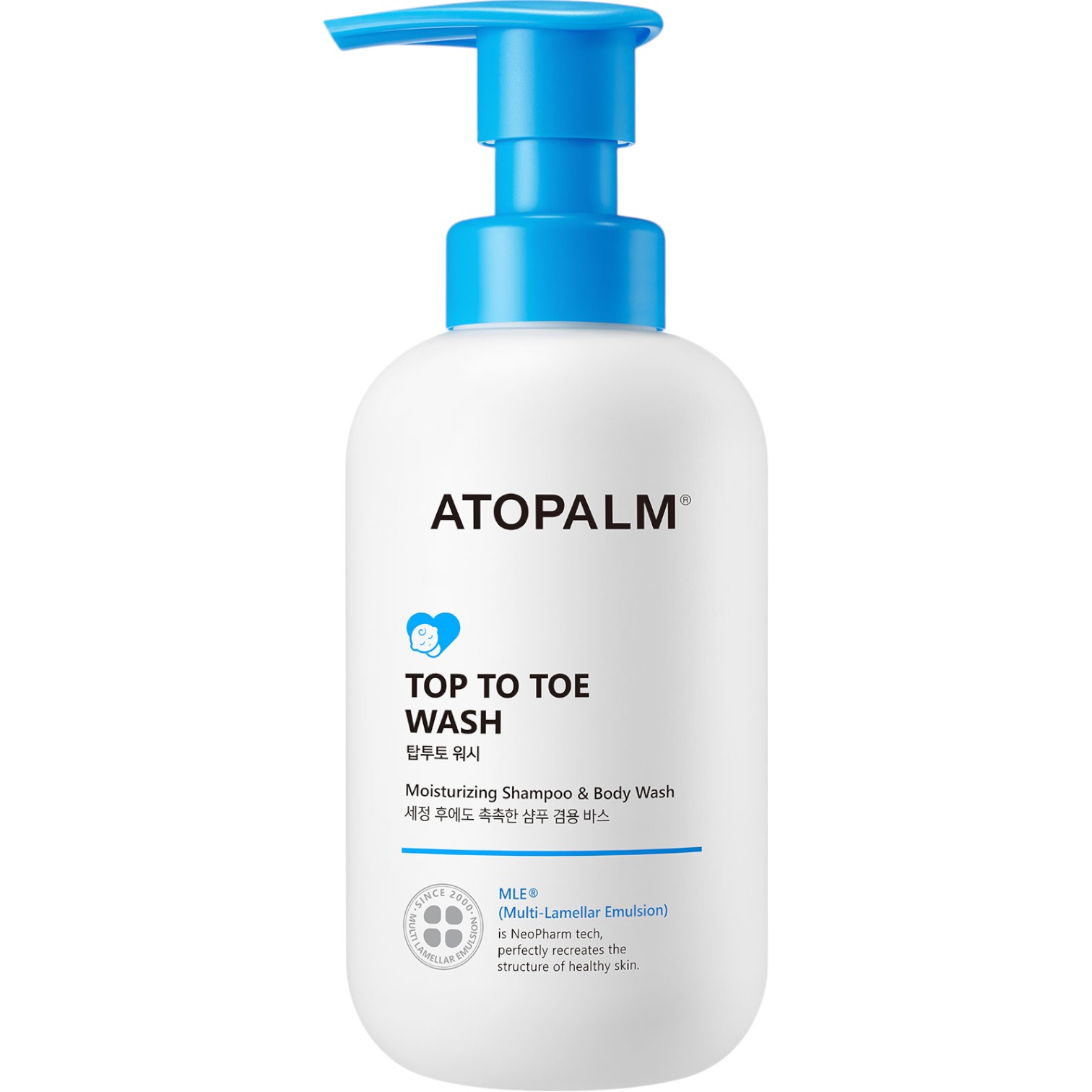 Atopalm Top to Toe Wash, Delikatny żel myjący dla wrażliwej skóry dzieci i niemowląt