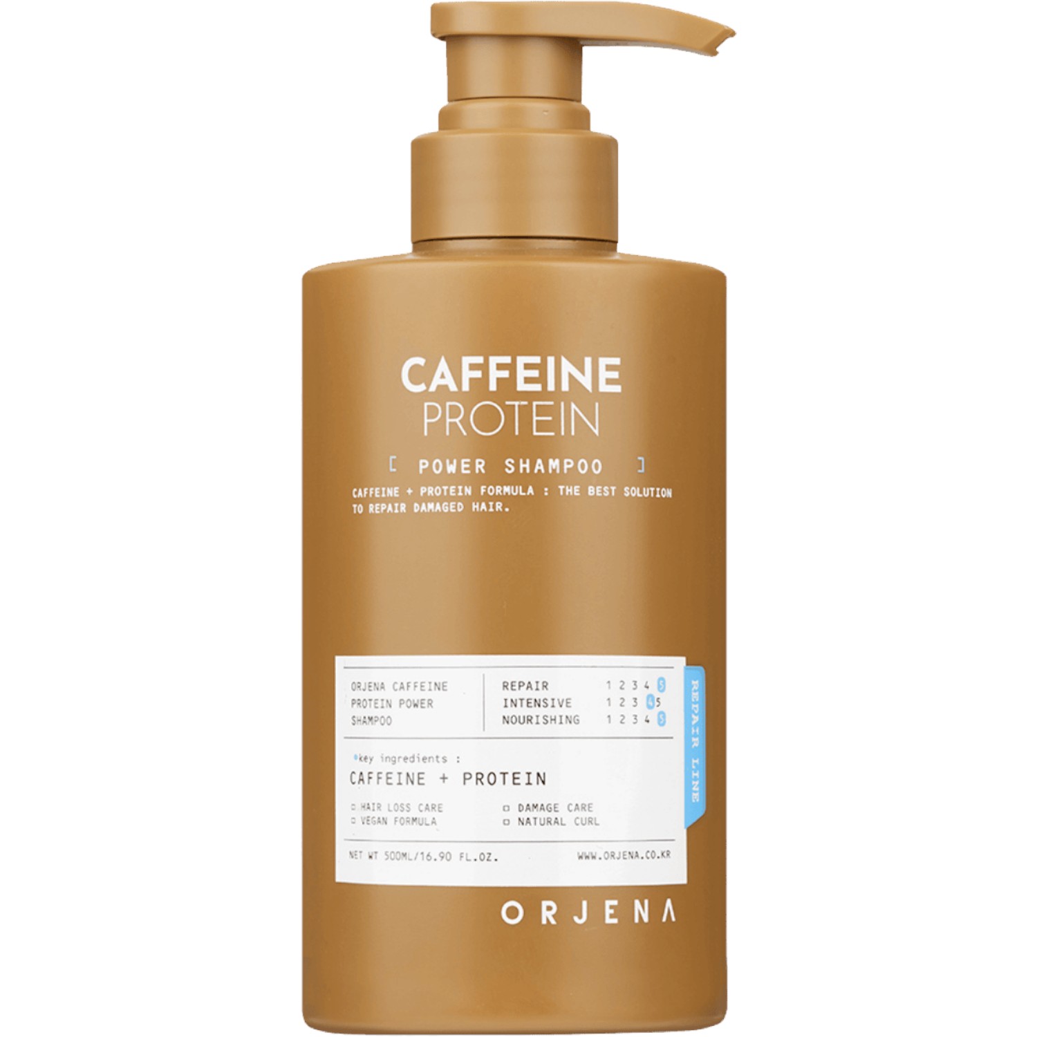 Orjena Caffeine Protein Power Shampoo, 500ml