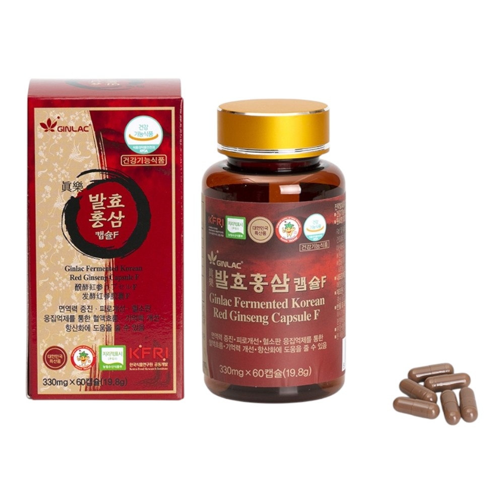 Ginlac Ekstr. z Czerwonego Żeń-Szenia, kapsułki 60 szt.