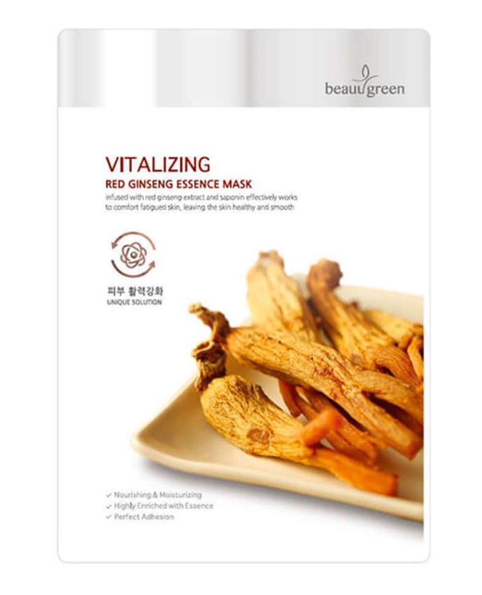 Beauugreen Żeń-szeń Rewitalizująca maska do twarzy