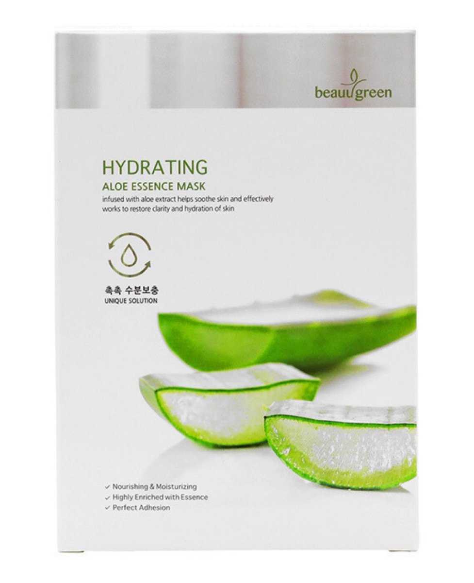 Beauugreen Aloes Nawilżająca maska do twarzy