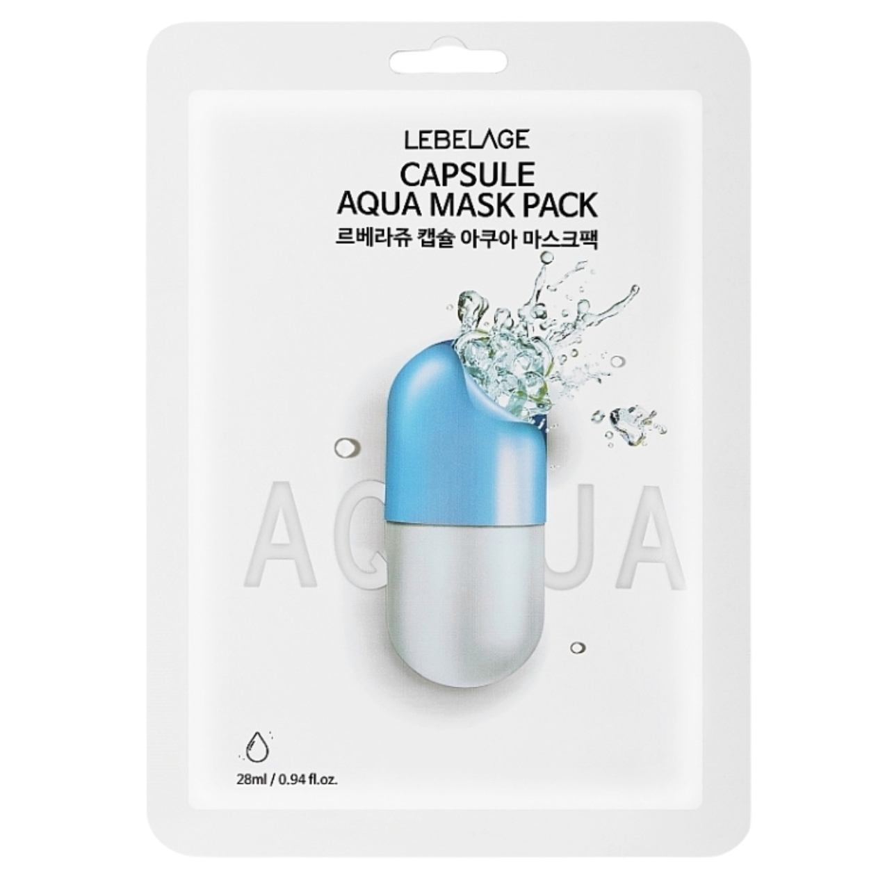 Lebelage Dr Capsule Aqua, Maseczka w płachcie do twarzy