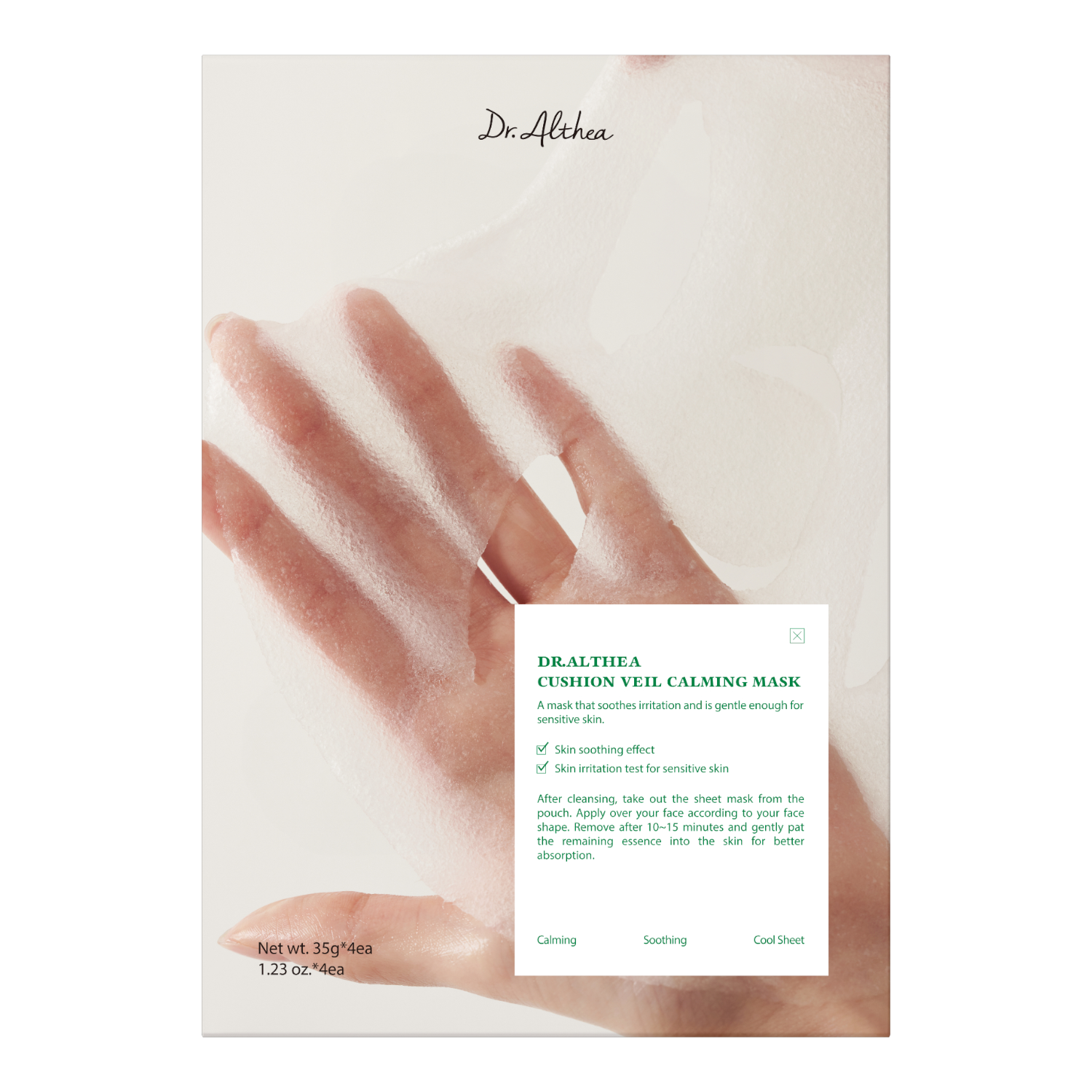 Dr. Althea Cushion Veil Calming Łagodząca maska w płachcie