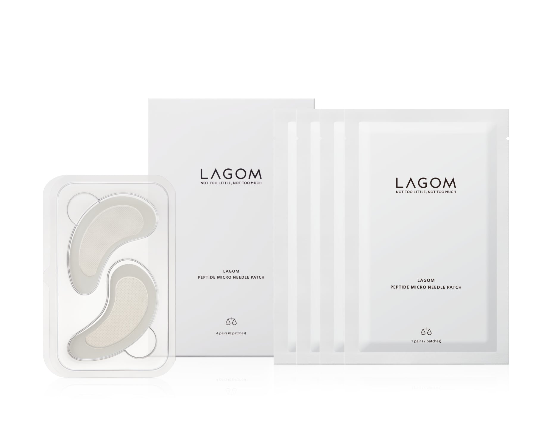 Lagom Peptide Micro Needle Patch, Mikroigłowe Plasterki Ujędrniające, 8szt