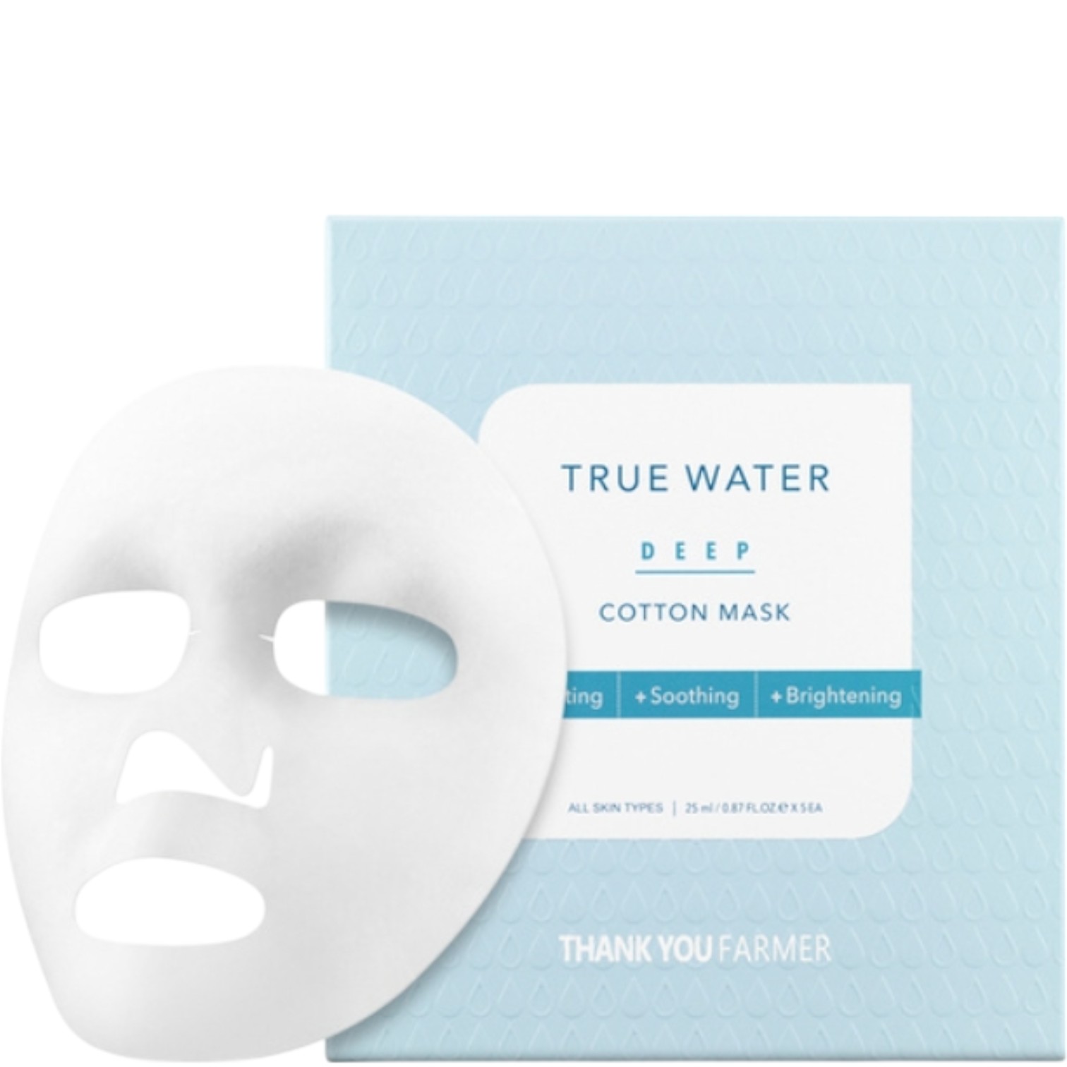 Thank You Farmer True Water Deep Cotton, Maschera in tessuto per il viso