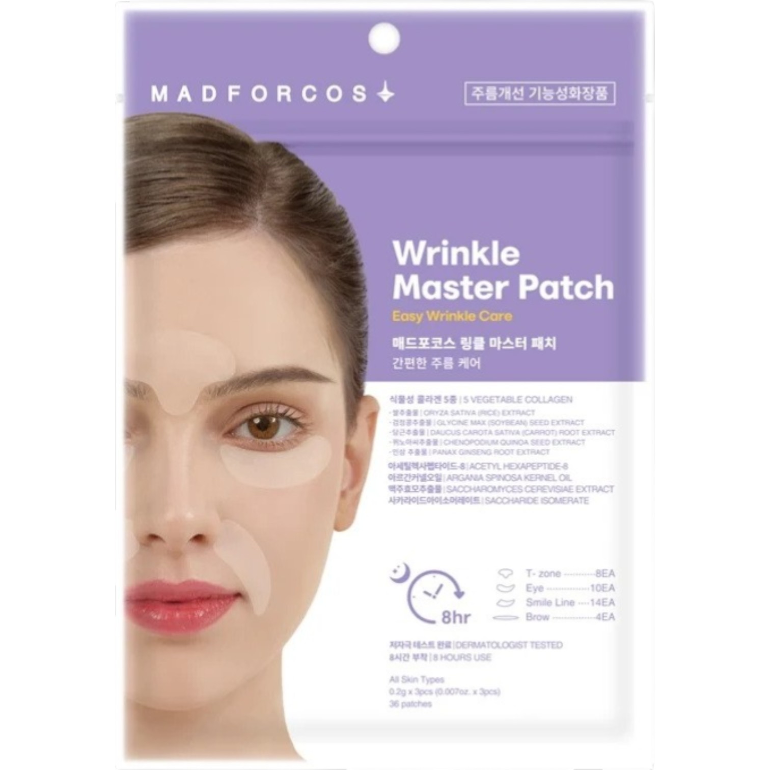 Madforcos Wrinkle Master Patch Plasterki na zmarszczki, 36szt
