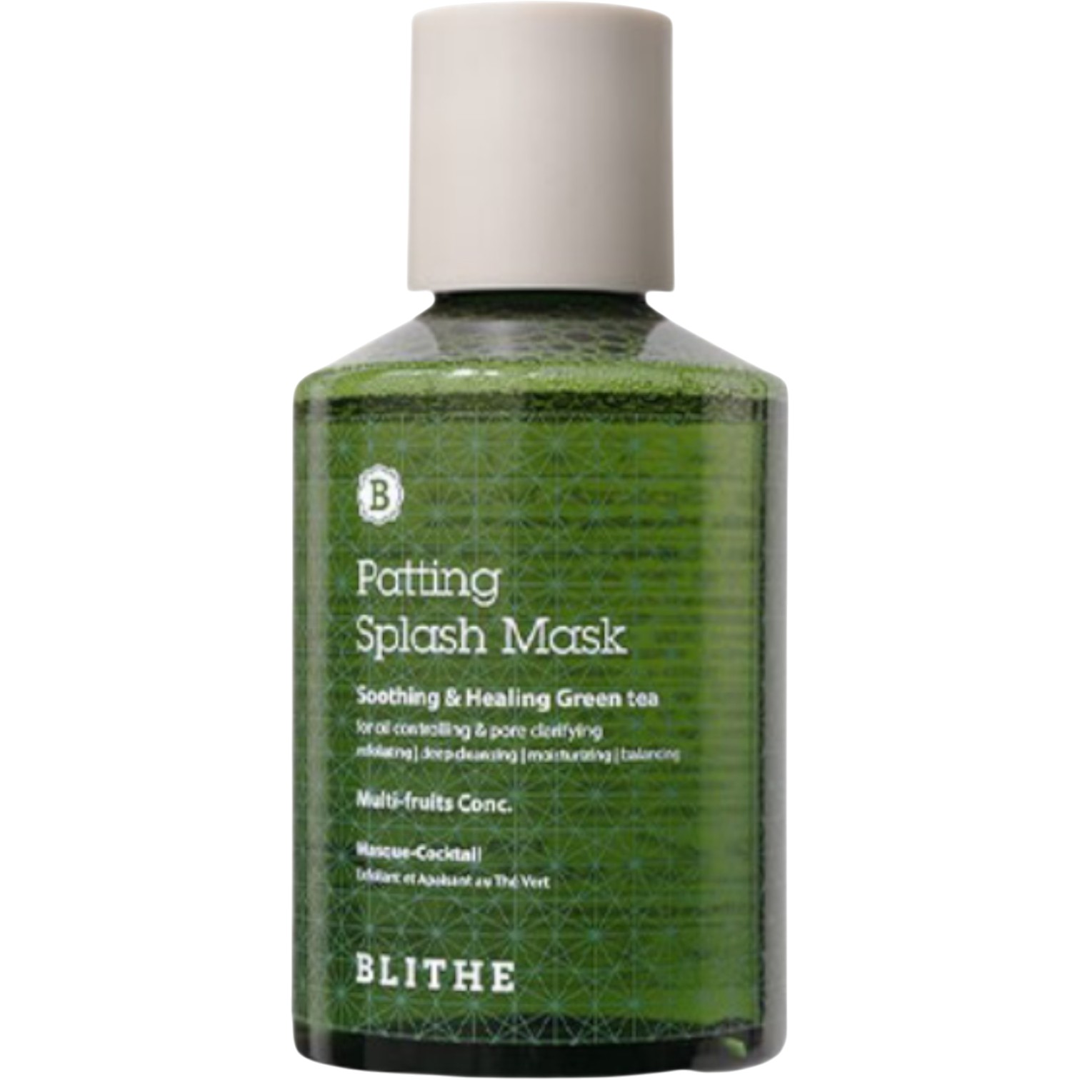 Blithe Patting Splash Mask Soothing & Healing Green Tea Maska łagodząco-oczyszczająca