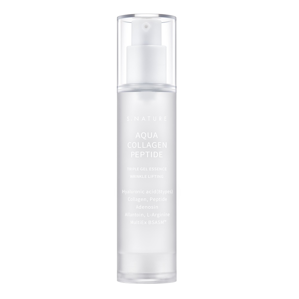 S.Nature Aqua Collagen Peptide Triple Gel Essence Essenza viso al collagene e peptidi