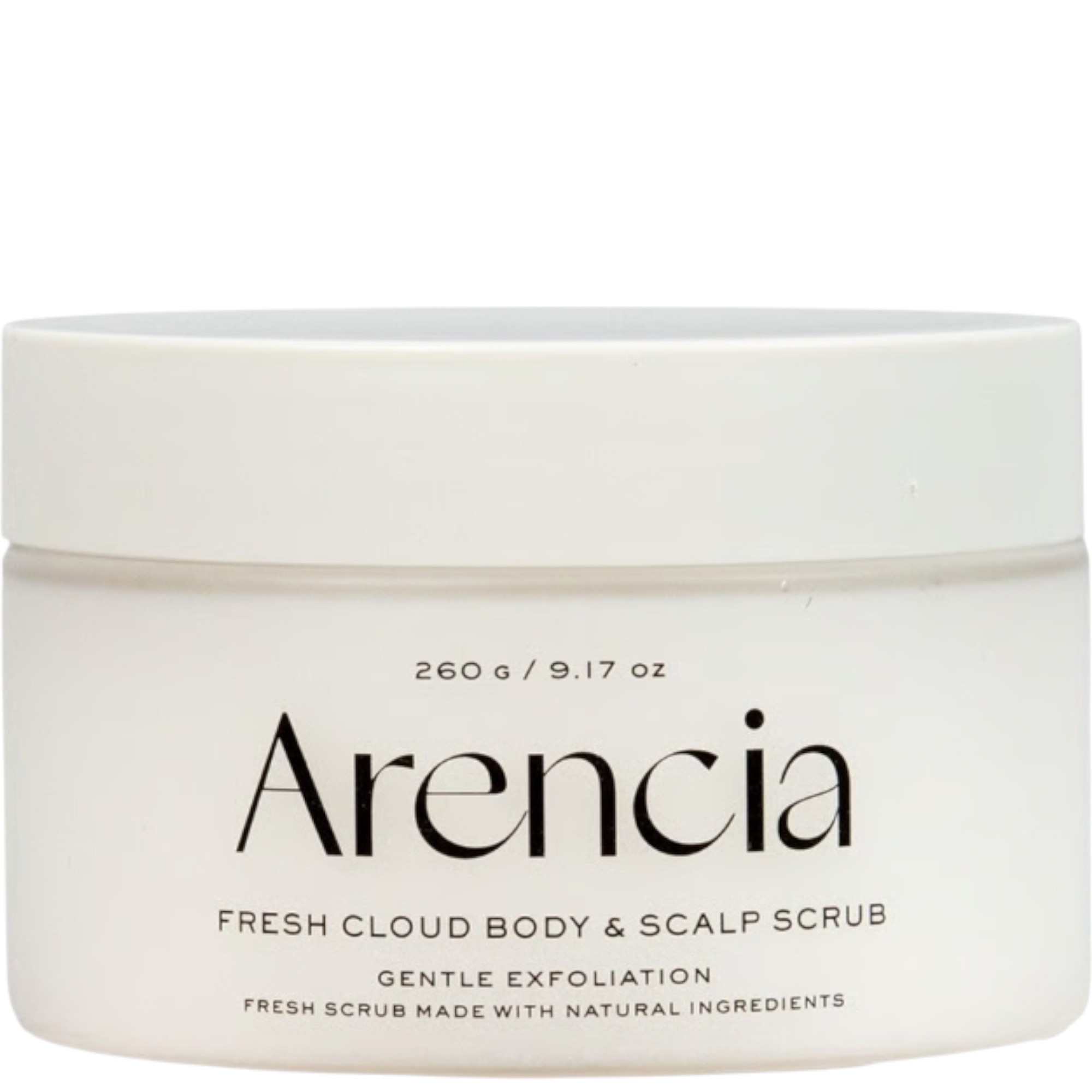 Arencia Fresh Cloud Scrub French, Peeling do ciała i skóry głowy, Tea & Neroli 