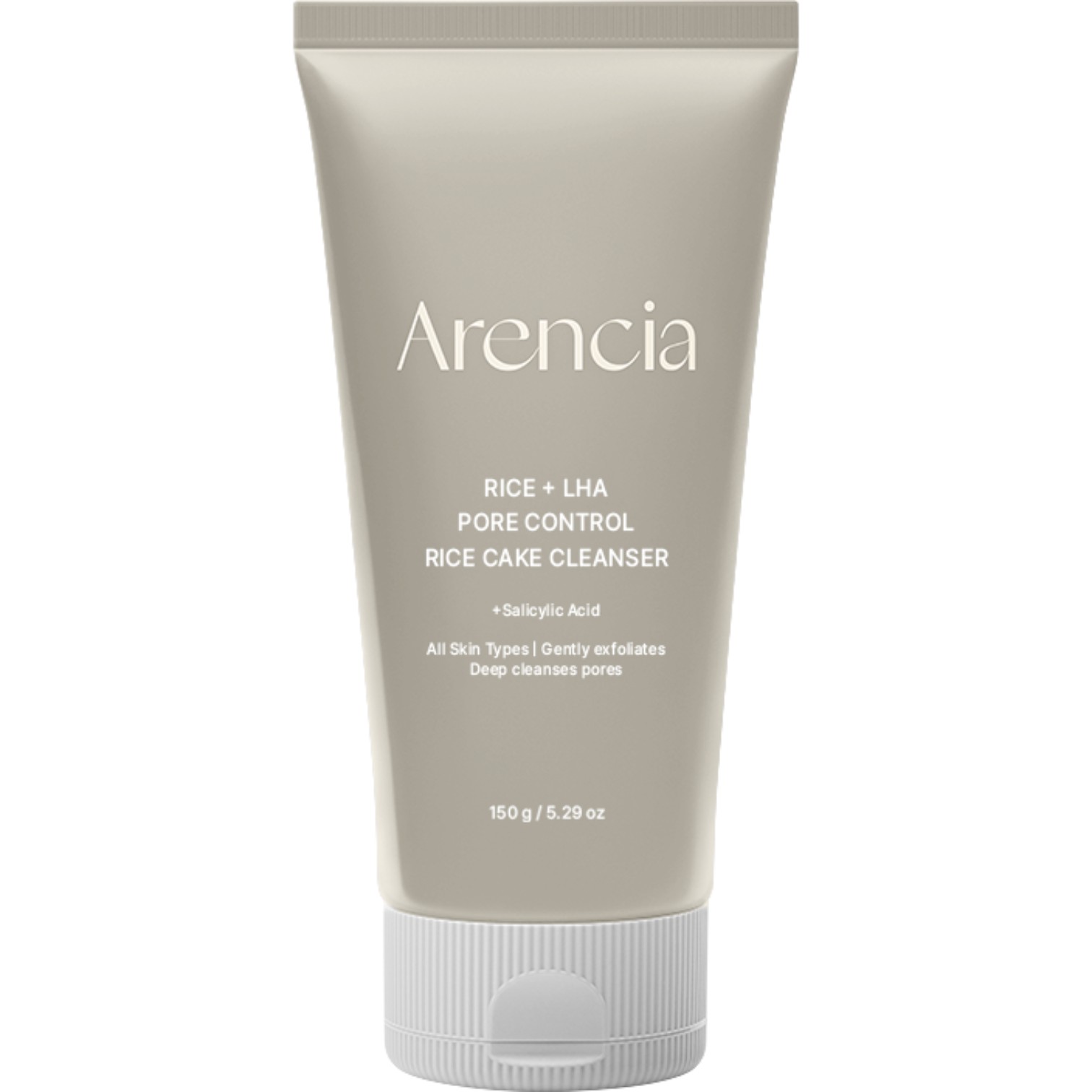 Arencia Green Tea + LHA Deep Pore Rice Cake Cleanser, Oczyszczająca pasta do twarzy, 150 g