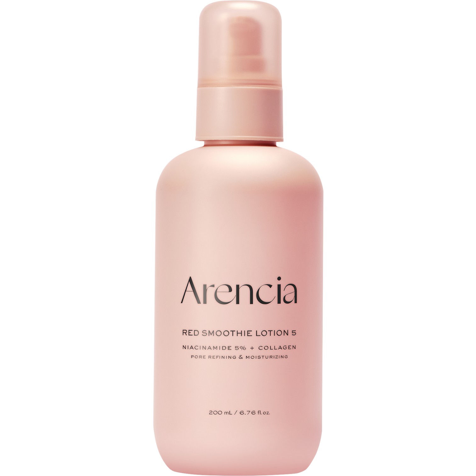 Arencia Red Smoothie Lotion 5, Lekki mleczny krem nawilżający z niacynamidem, 200 ml