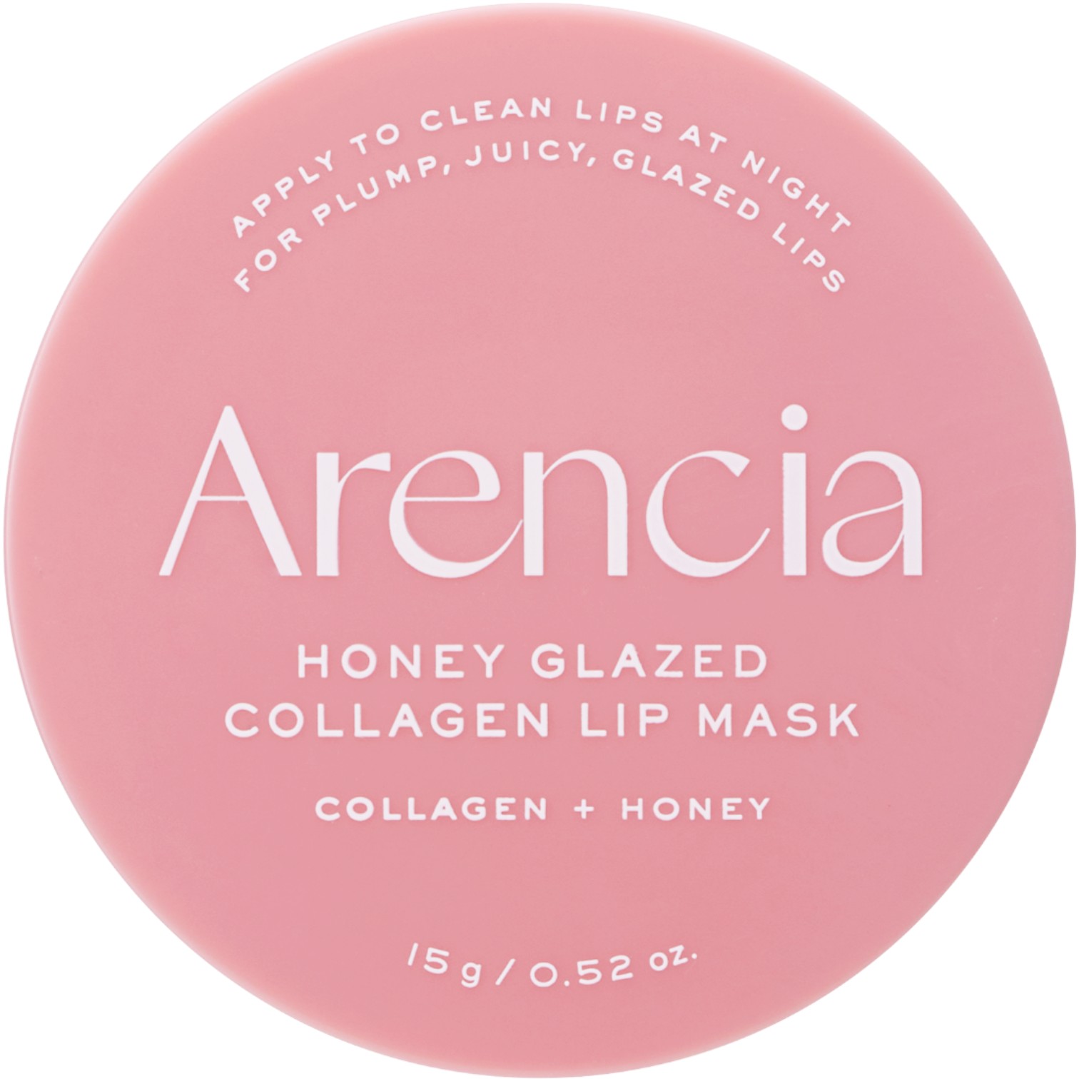 Arencia Honey Glazed Collagen Lip Mask, Intensywnie nawilżająca maska do ust, 15 g