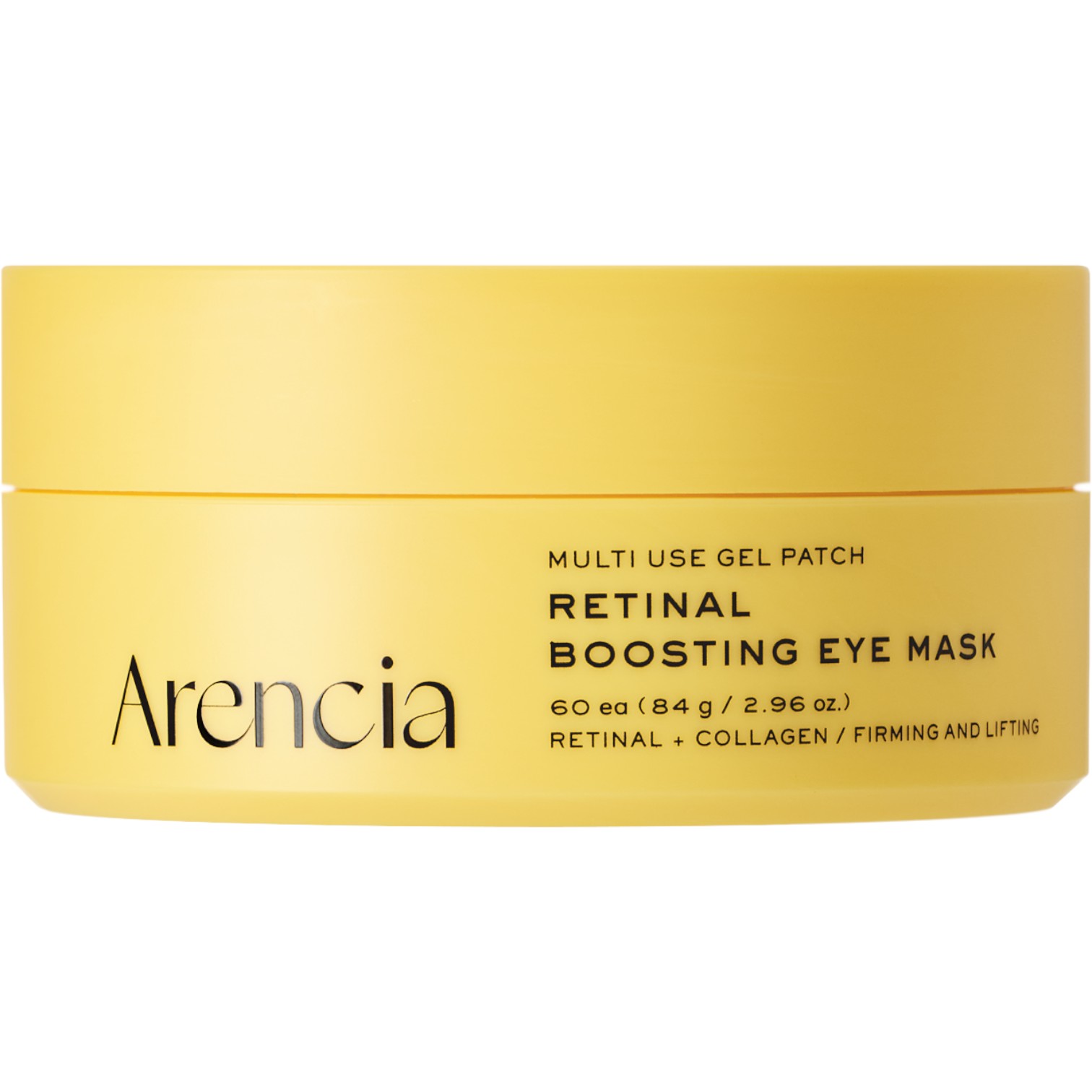 Arencia Retinal Boosting Eye Mask, Maska pod oczy z retinalem, kolagenem i peptydami, 60 szt