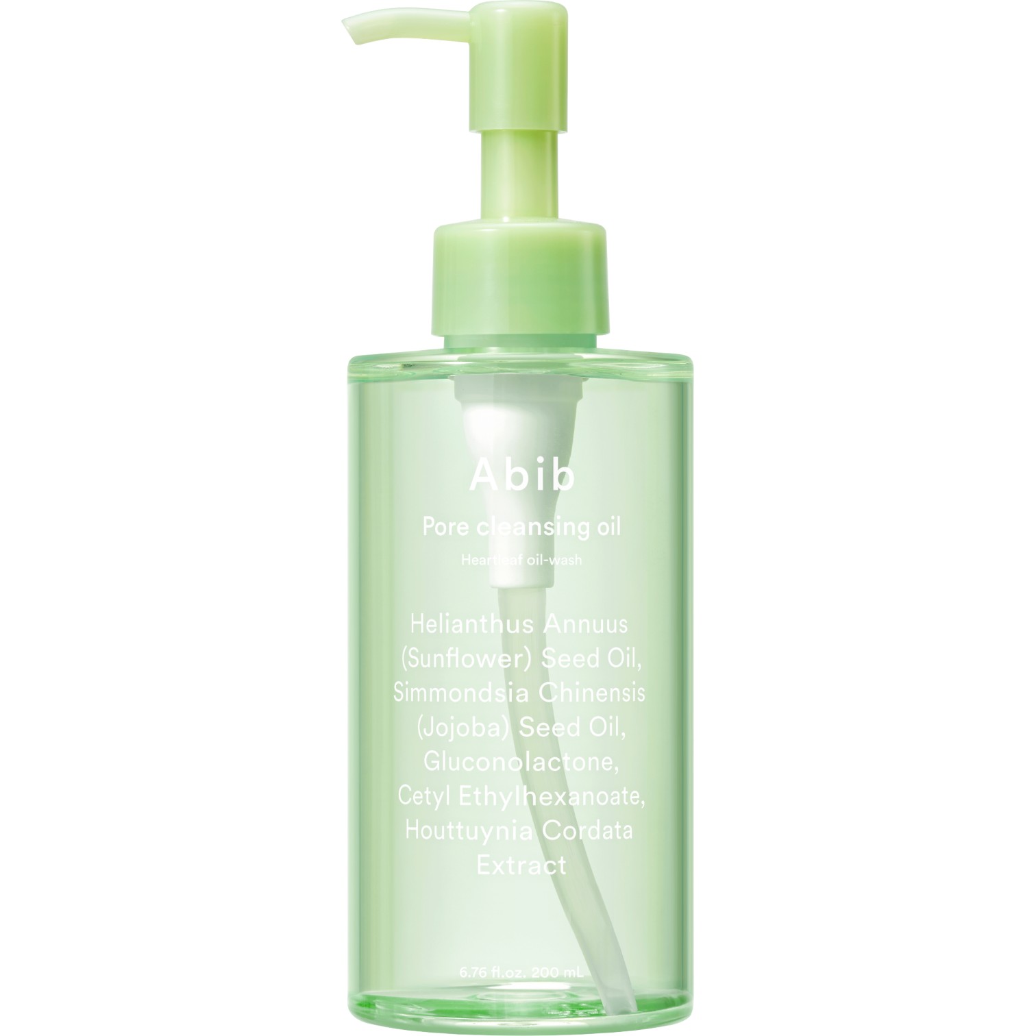 Abib Pore Cleansing Oil Heartleaf Oil-Wash, Lekki olejek do demakijażu i oczyszczania twarzy, 200 ml