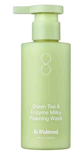 By Wishtrend Detergente Schiumogeno al Tè Verde e Enzimi Latteo