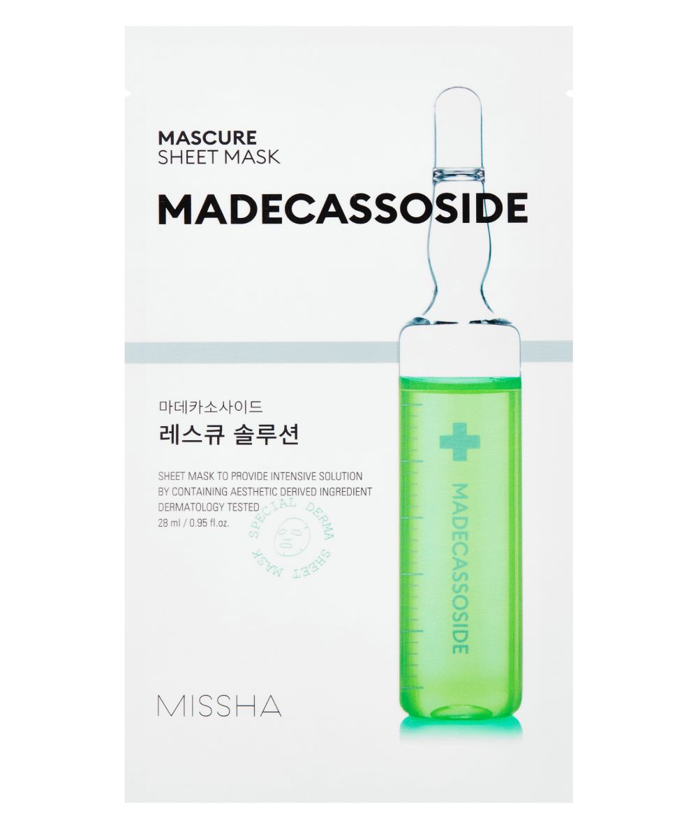 Missha Mascure Rescue Solution Maschera in Foglio con Madecassoside 28 ml 28 ml
